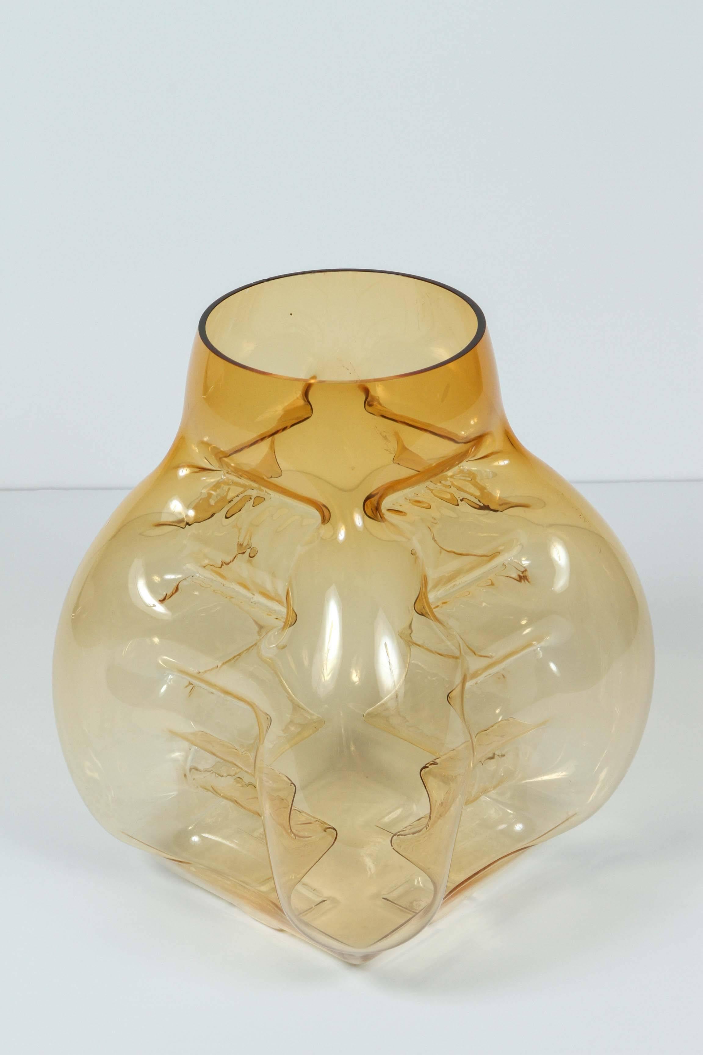 Italian Monumental Toni Zuccheri Glass Vase