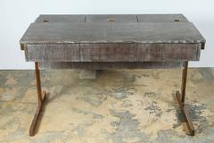 Paul Marra Writing File Desk in Ceruse Walnut Finish