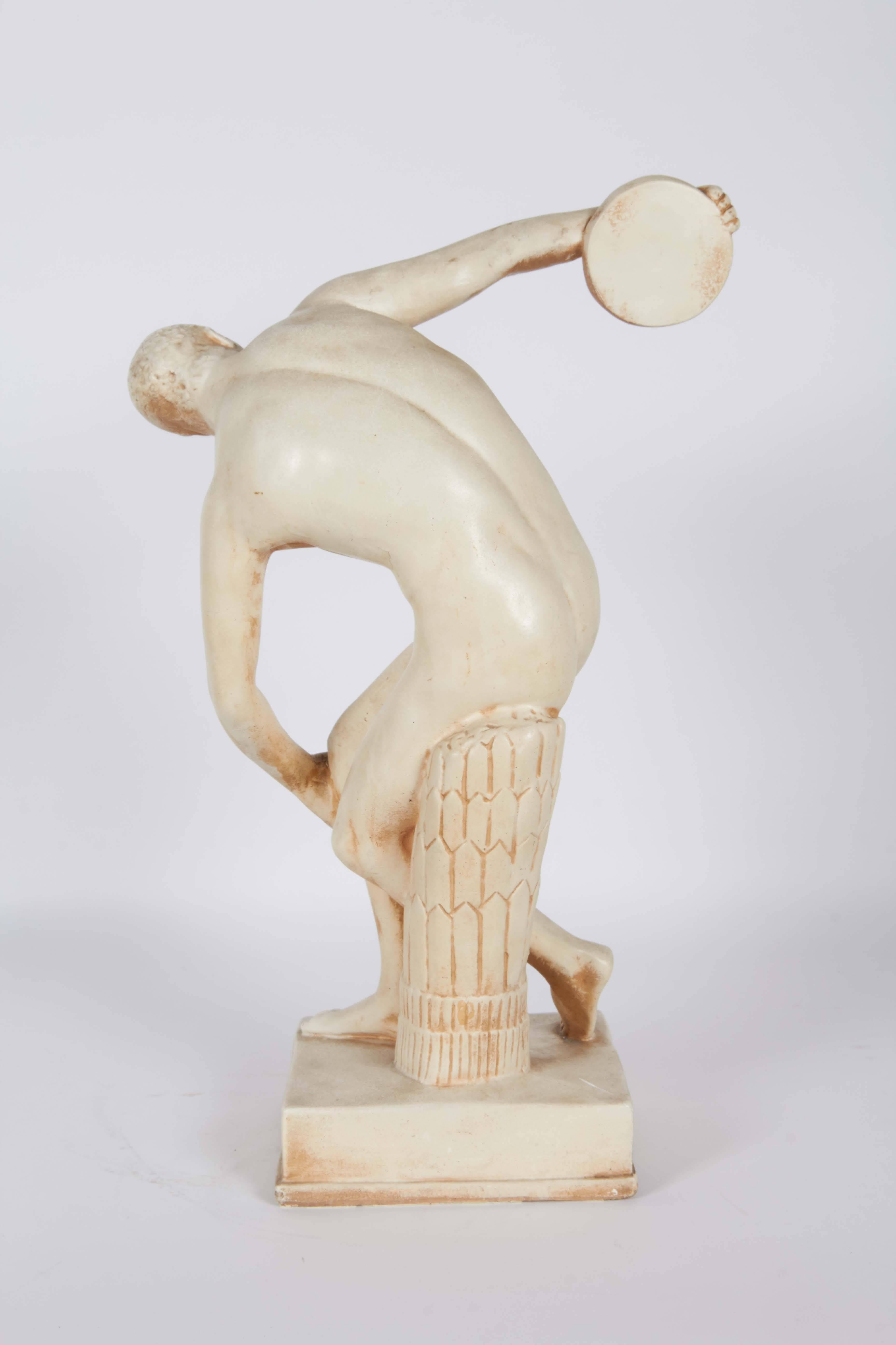 Sculpture of Discus Thrower in Resin In Good Condition In New York, NY