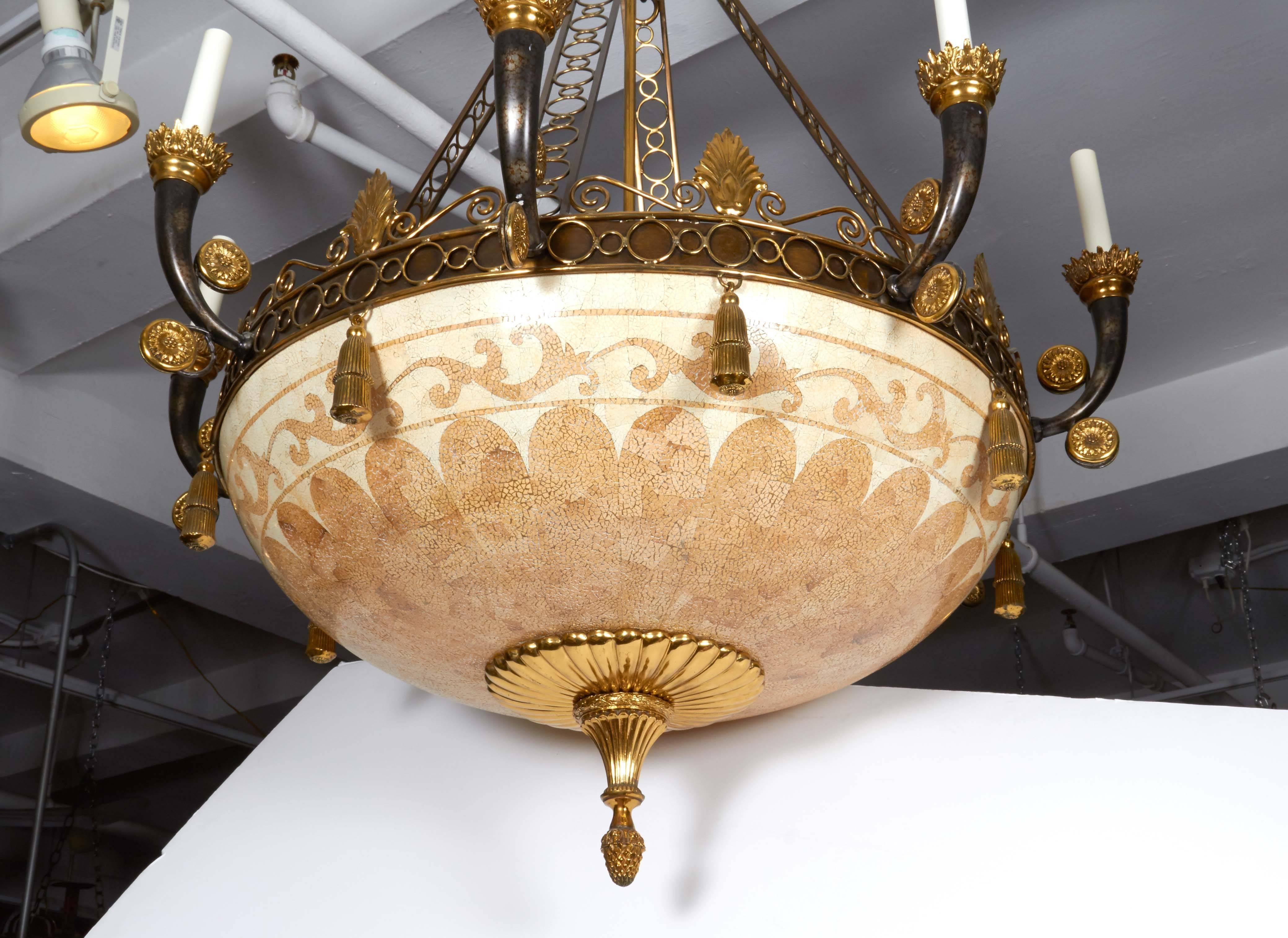 Empire Style Ten-Light Chandelier 2