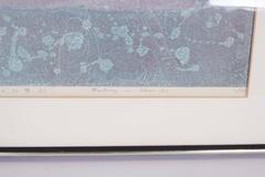 Hideo Hagiwara, 'Fantasy in Blue (3)', Woodblock Color Print, Signed and Framed