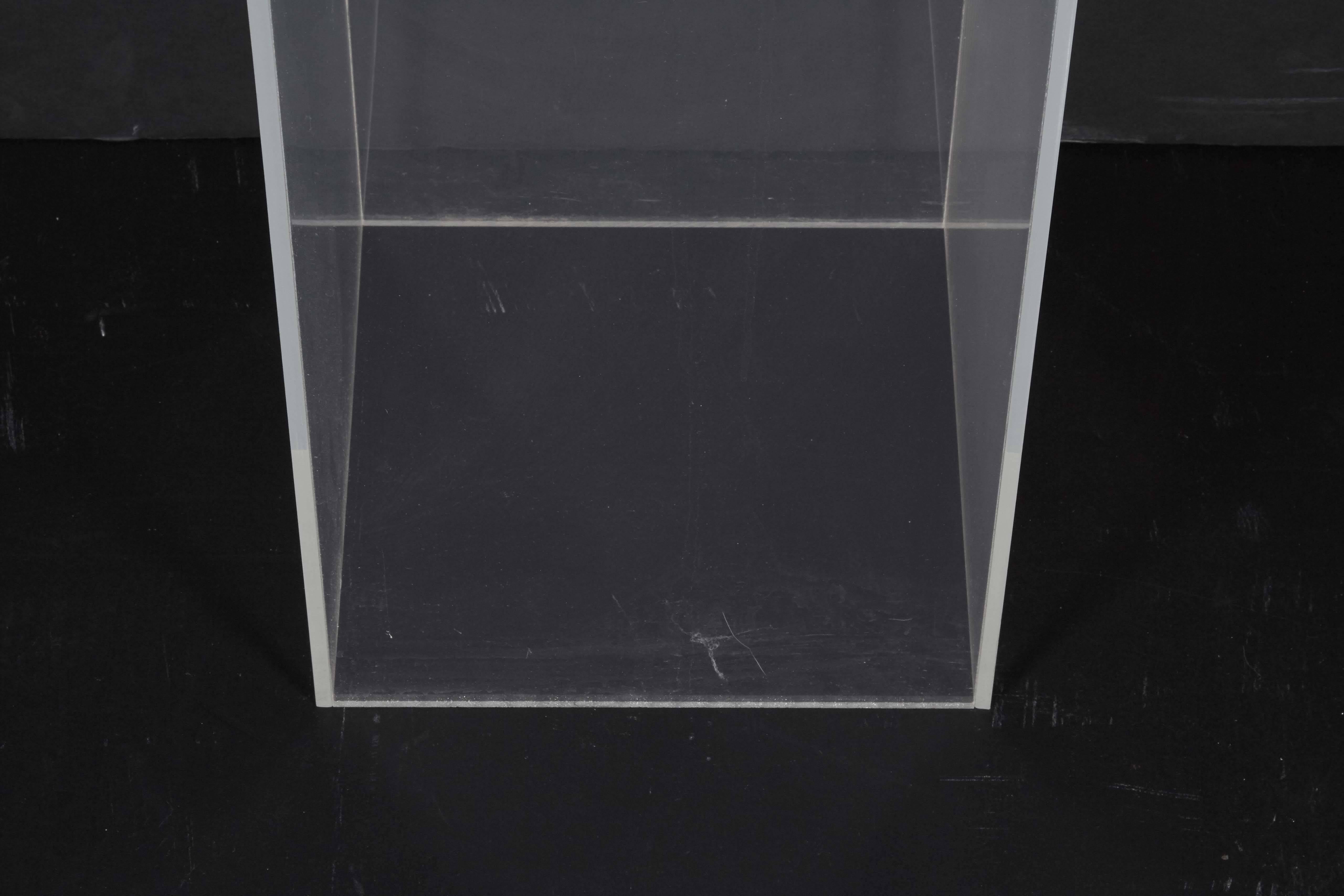 Plexiglass Plexi Pedestal and Stand For Sale