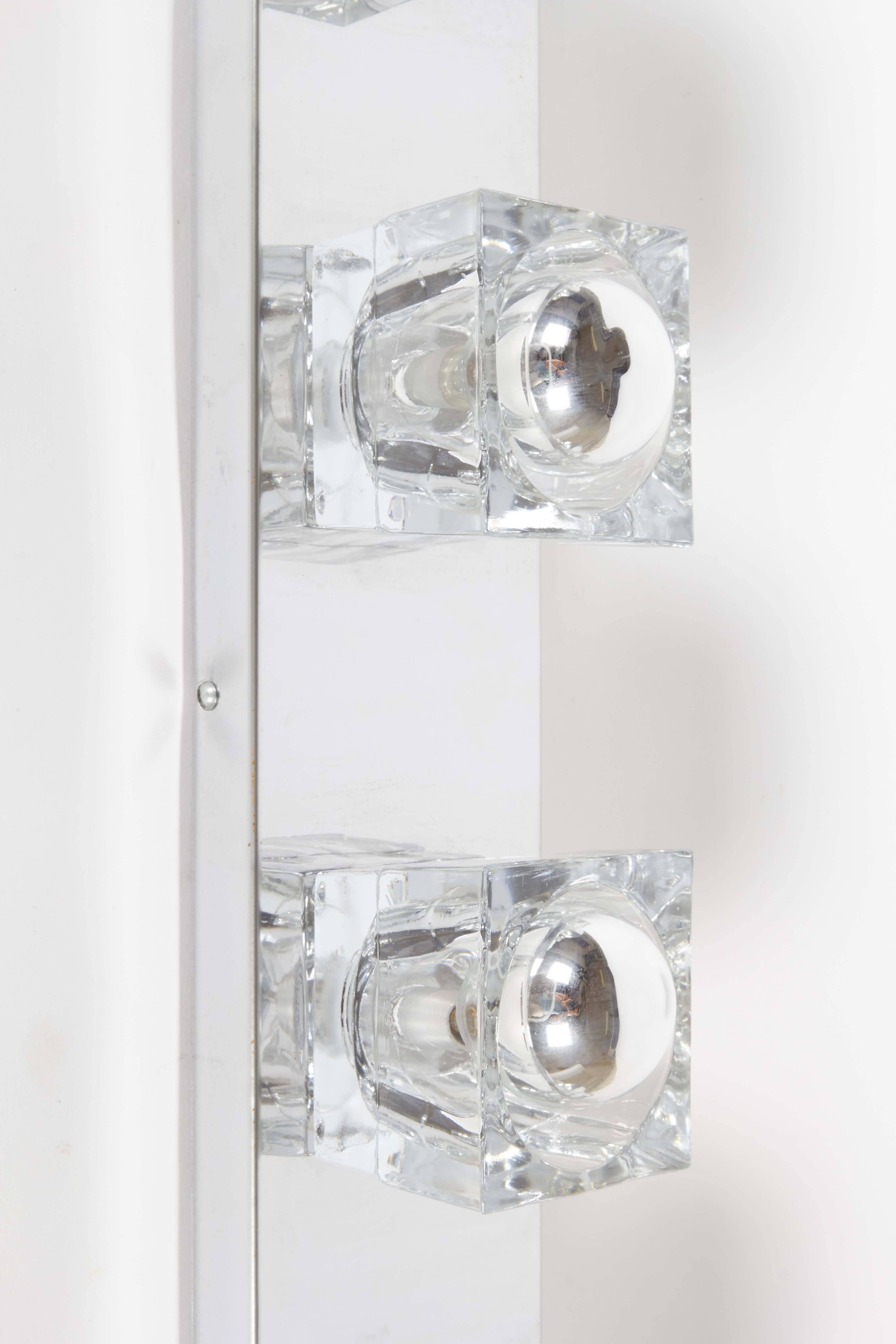 Peill & Putzler Six-Light Chrome Wall Fixture with Cut Glass 1