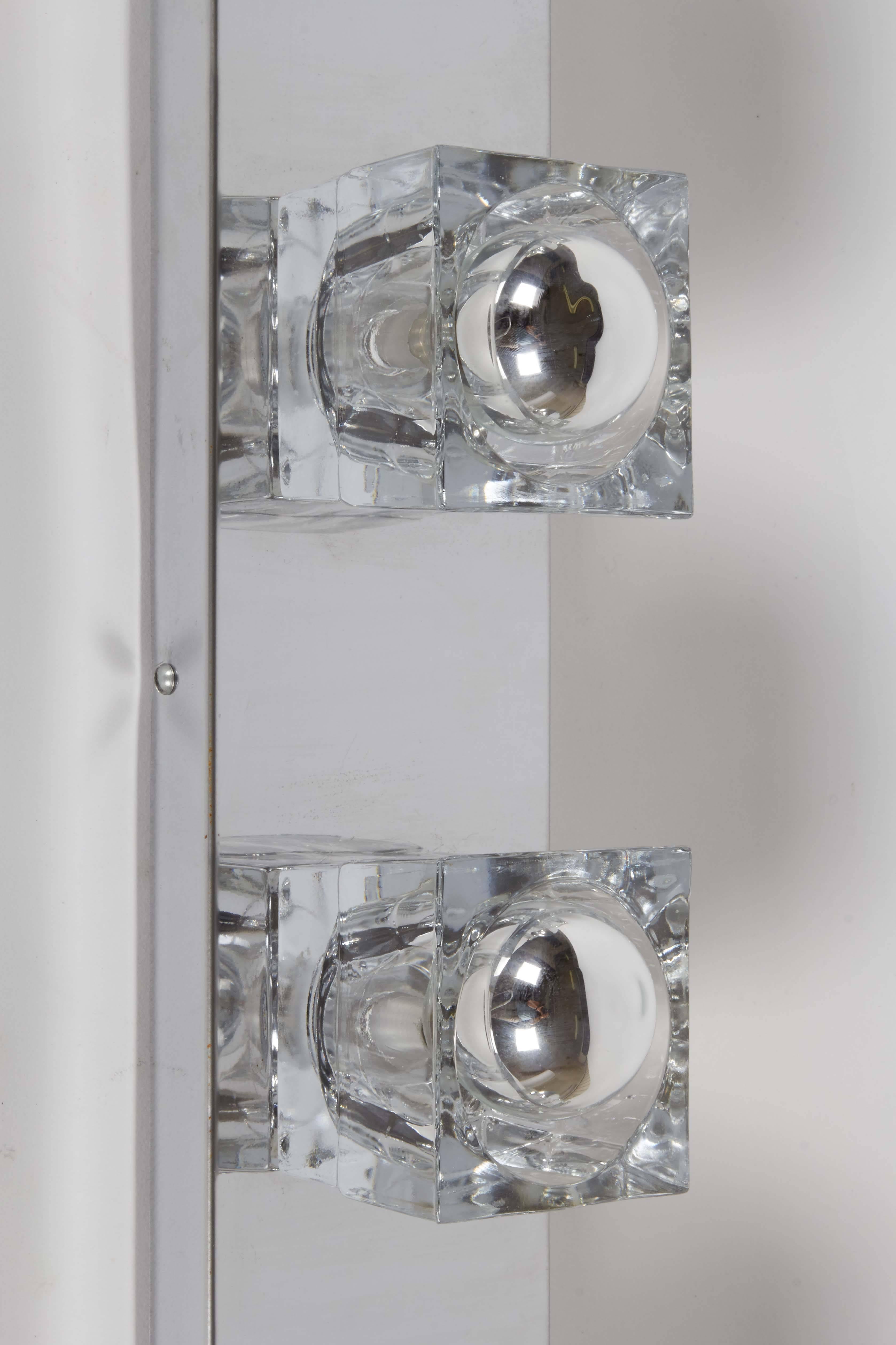 Peill & Putzler Six-Light Chrome Wall Fixture with Cut Glass 4