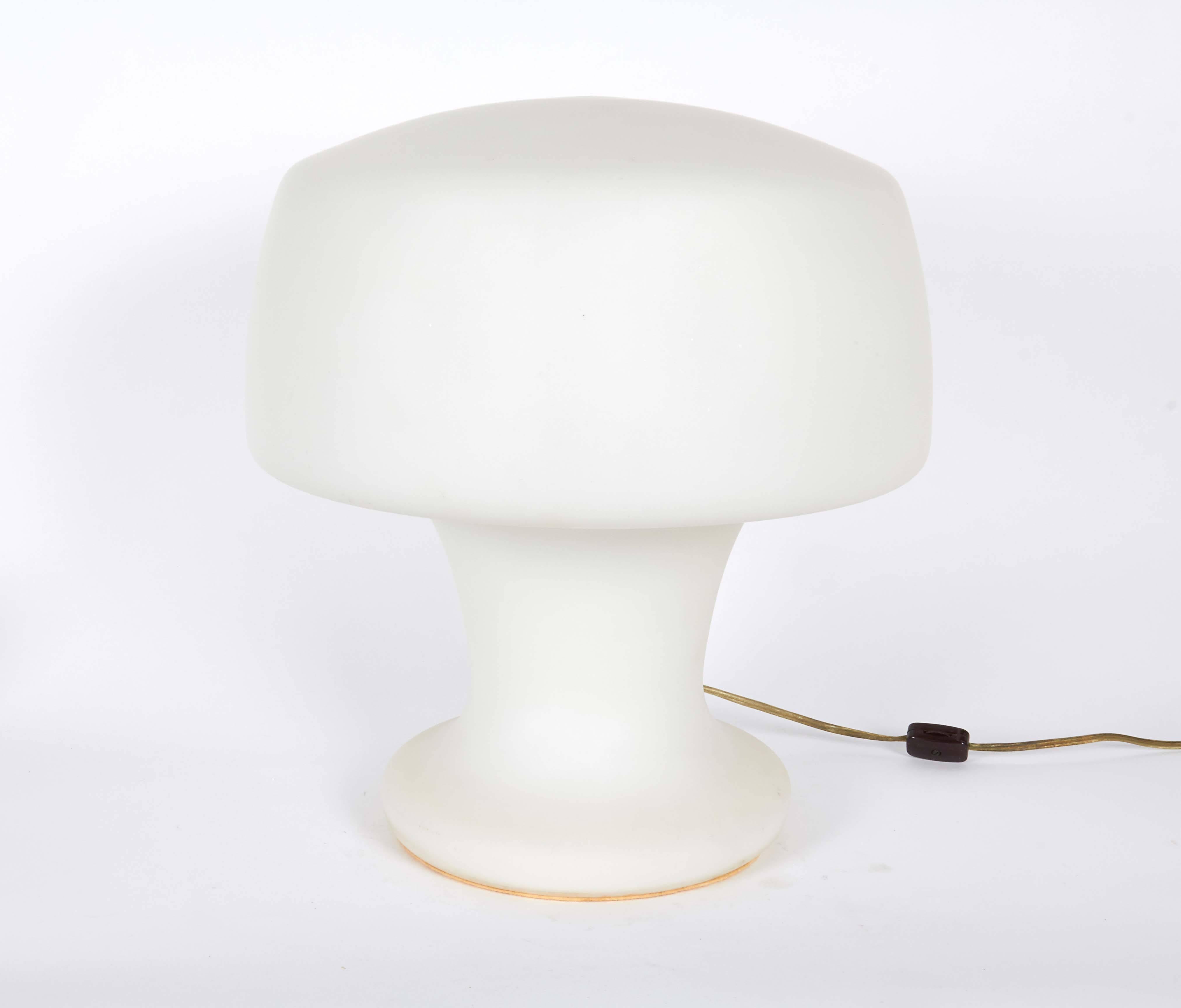 glass mushroom lamp