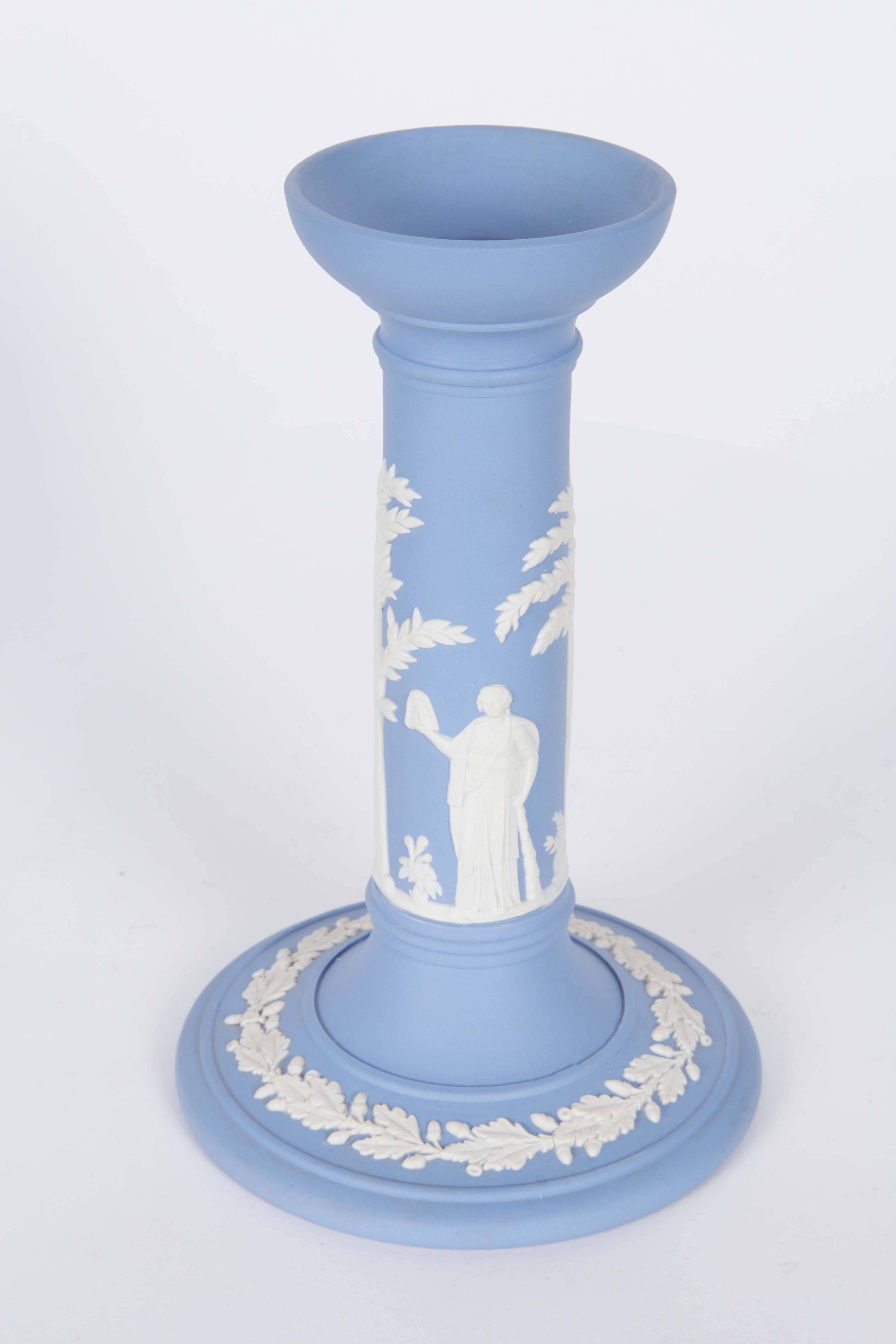 Pair of Jasperware Candlesticks and Bowl by Wedgwood 1