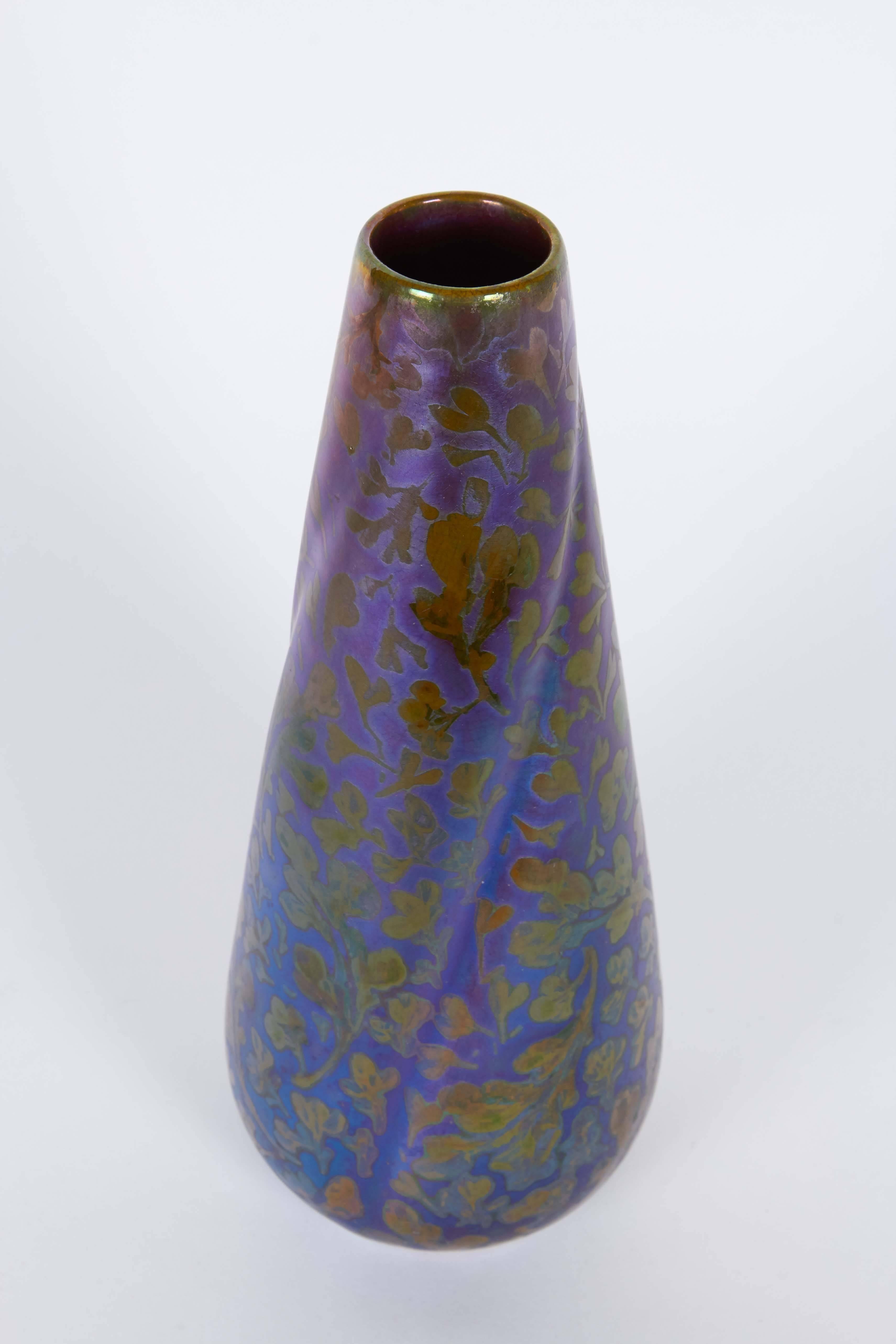 weller sicard iridescent glazed vase