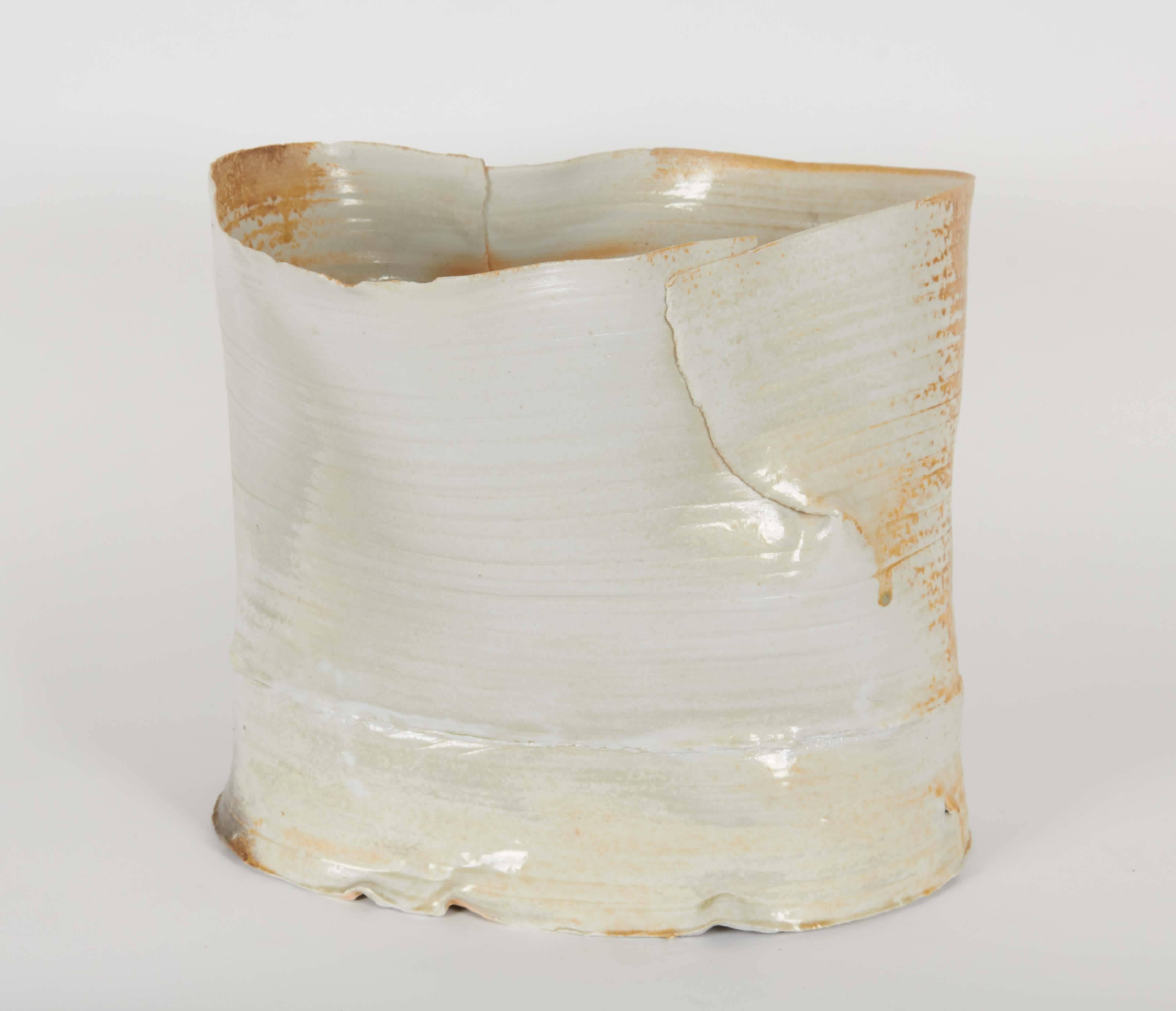 Modern Mary Roehm 'Torn' Ceramic Vessel