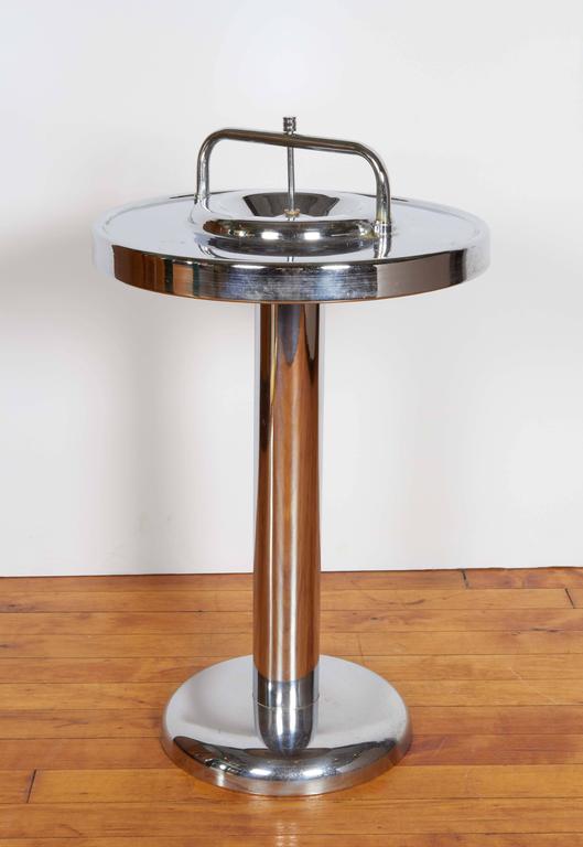 French Art Deco Ashtray in Chrome at 1stDibs art deco ashtrays
