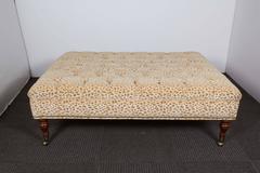 George Smith Style Oversized Tufted Ottoman