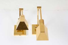 Pair of Casella Articulated Sconces in Brass