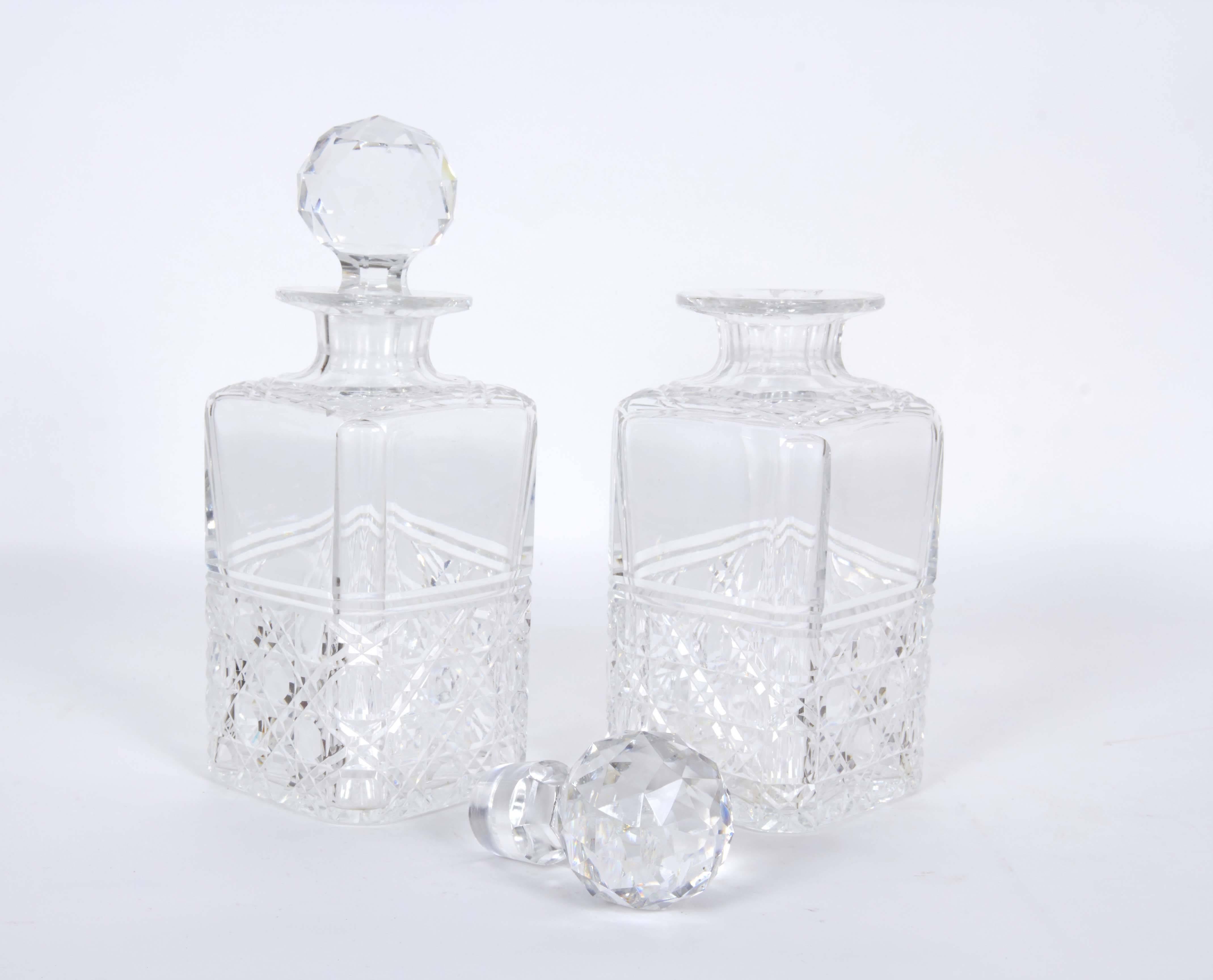 edinburgh crystal decanter and glasses