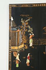 "Vintage Elaborate Chinese Room Divider, Hand-Painted, 1920s, Wood"