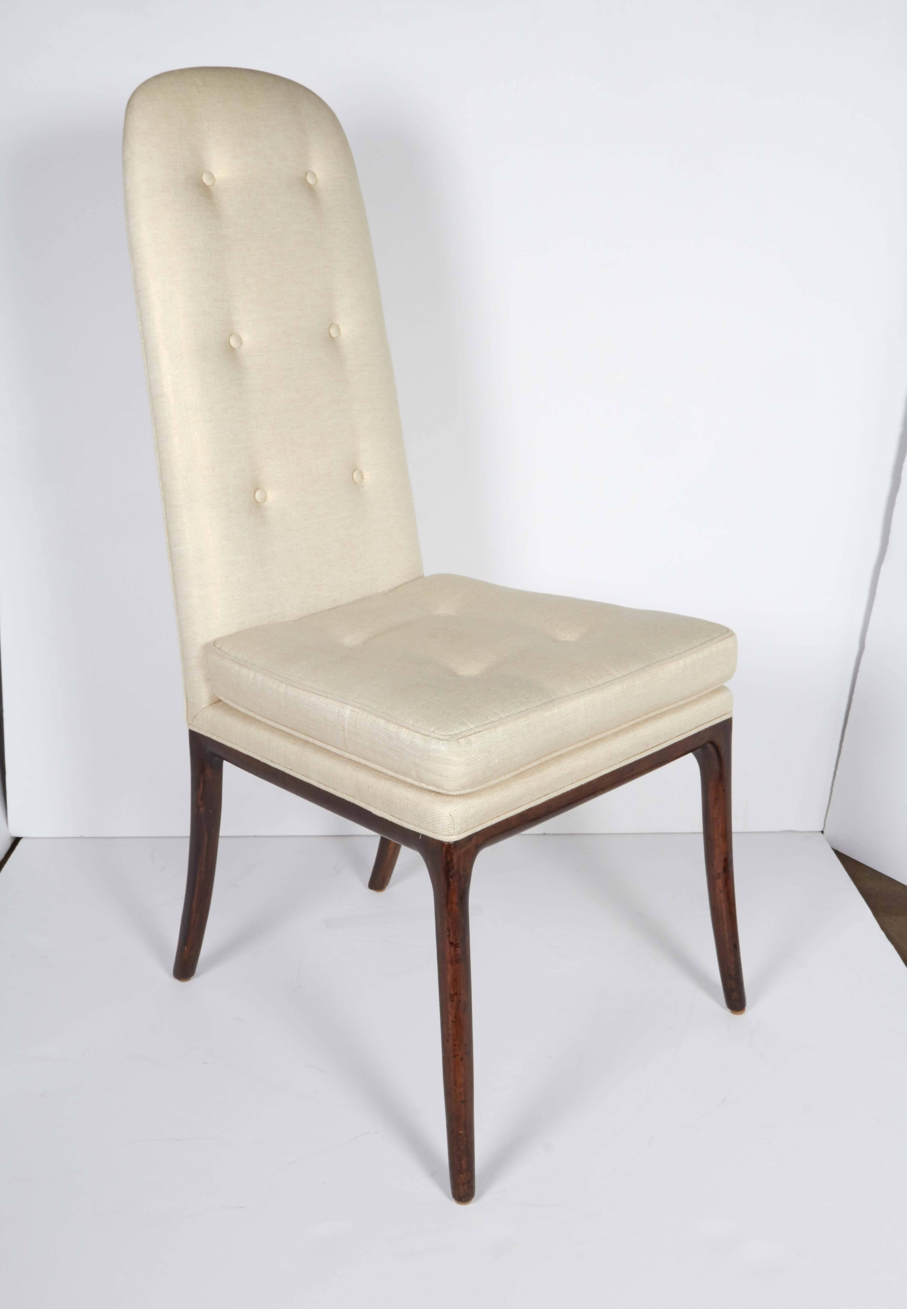 20th Century Set of Six Elegant High Back Dining Chairs Designed by Erwin-Lambeth