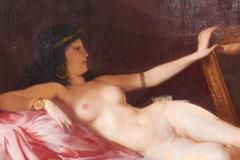 Maria Szantho:: Original Öl auf Leinwand:: Liegender Akt:: um 1930