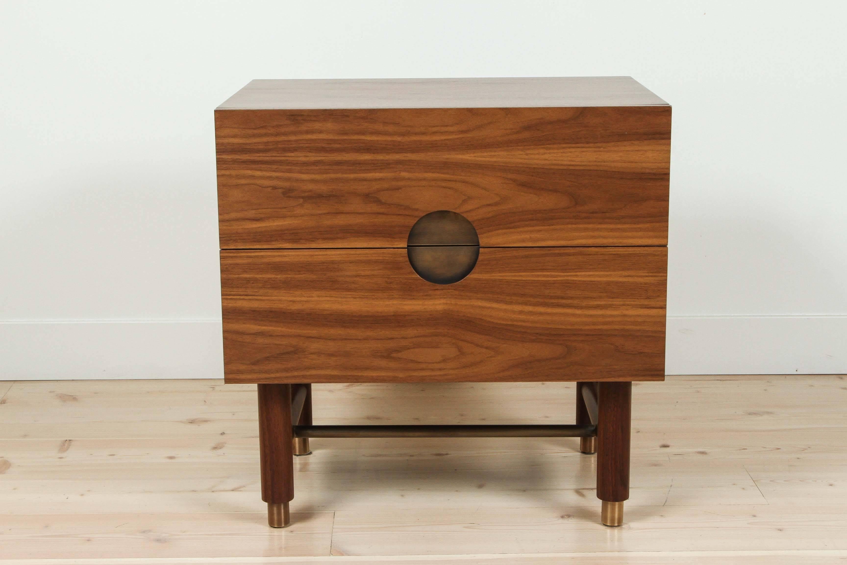 Niguel nightstand in walnut by Lawson-Fenning.

Available in various finishes with a 10-12 week lead time.