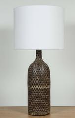 Extra Large Carved Bottle Lamp by Victoria Morris