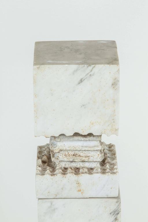 Set of Three White Marble Sculptures by Steven Karr at 1stDibs