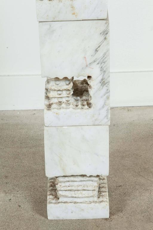 Set of Three White Marble Sculptures by Steven Karr at 1stDibs