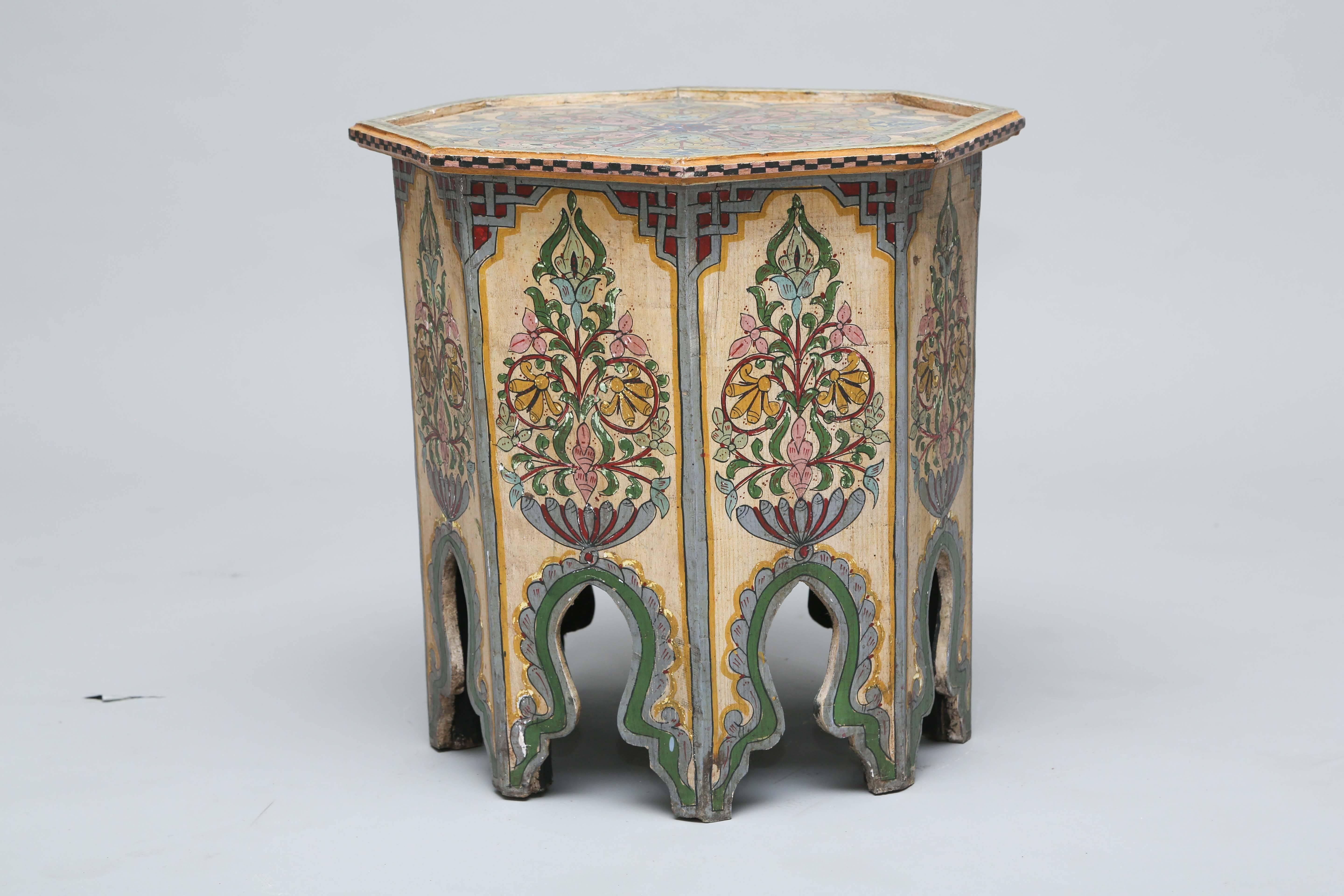 HandPainted AngloIndian Side Table at 1stDibs indian side tables