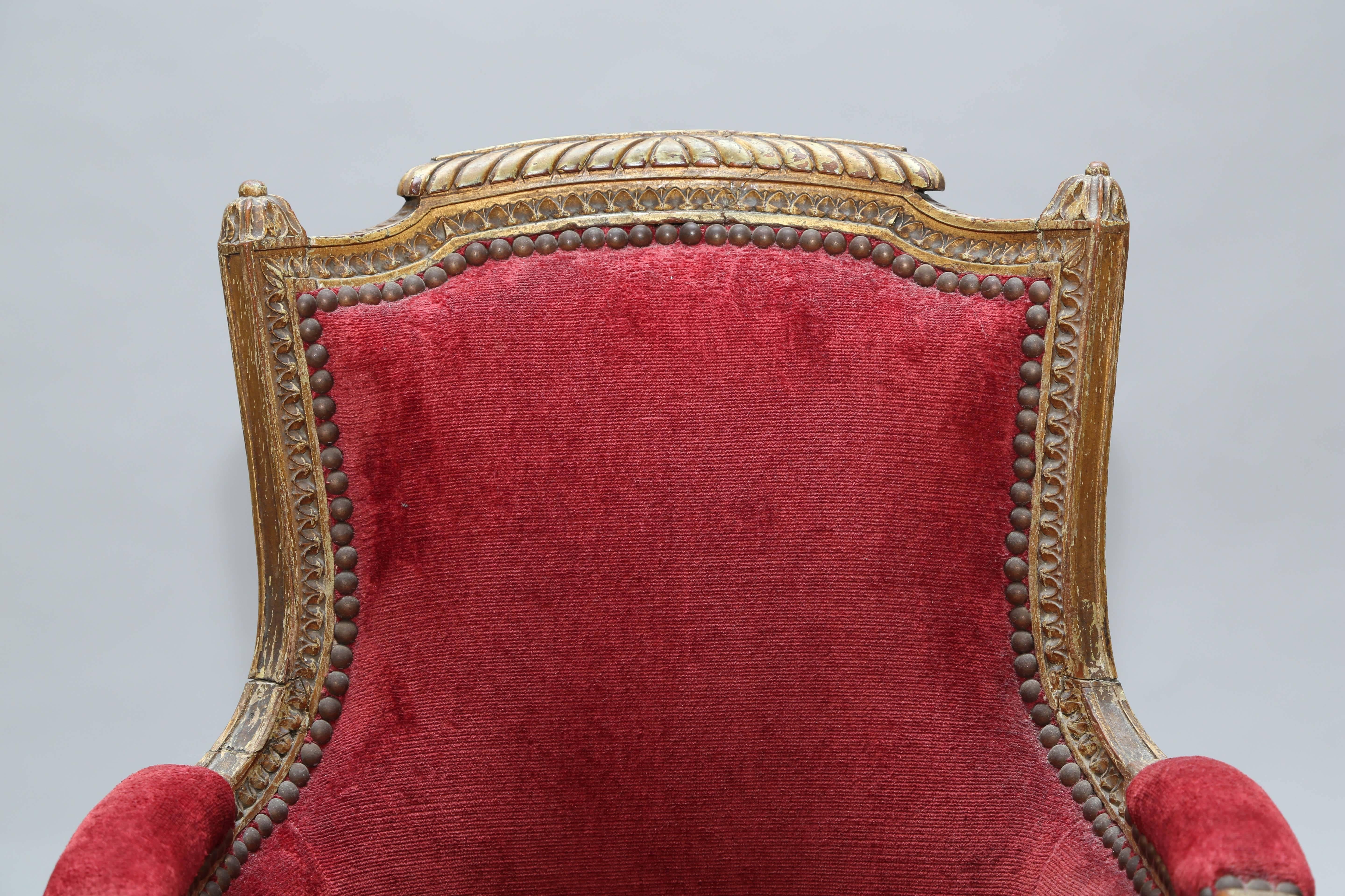 Louis XVI 19th Century French Child's Bergere