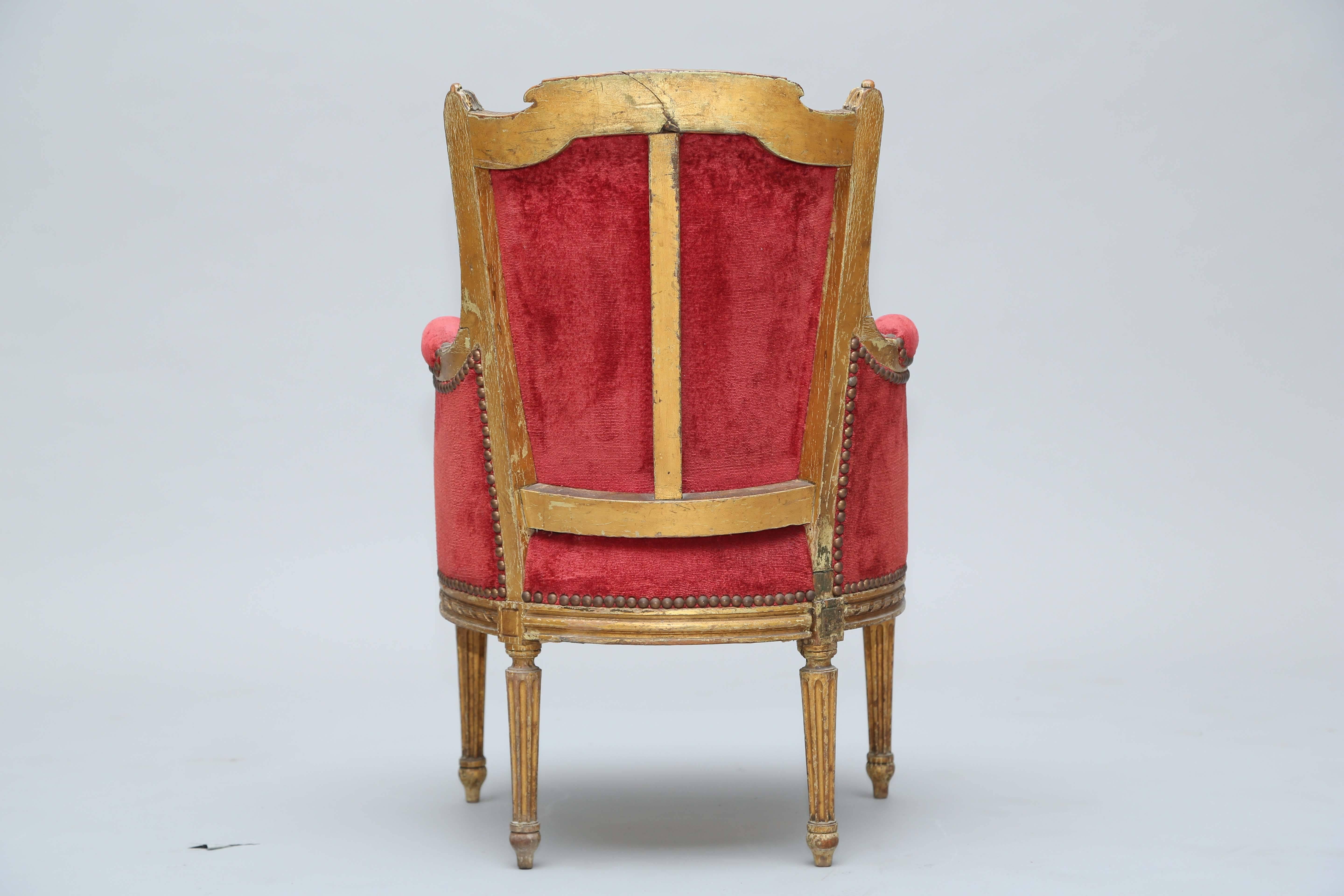 19th Century French Child's Bergere 1