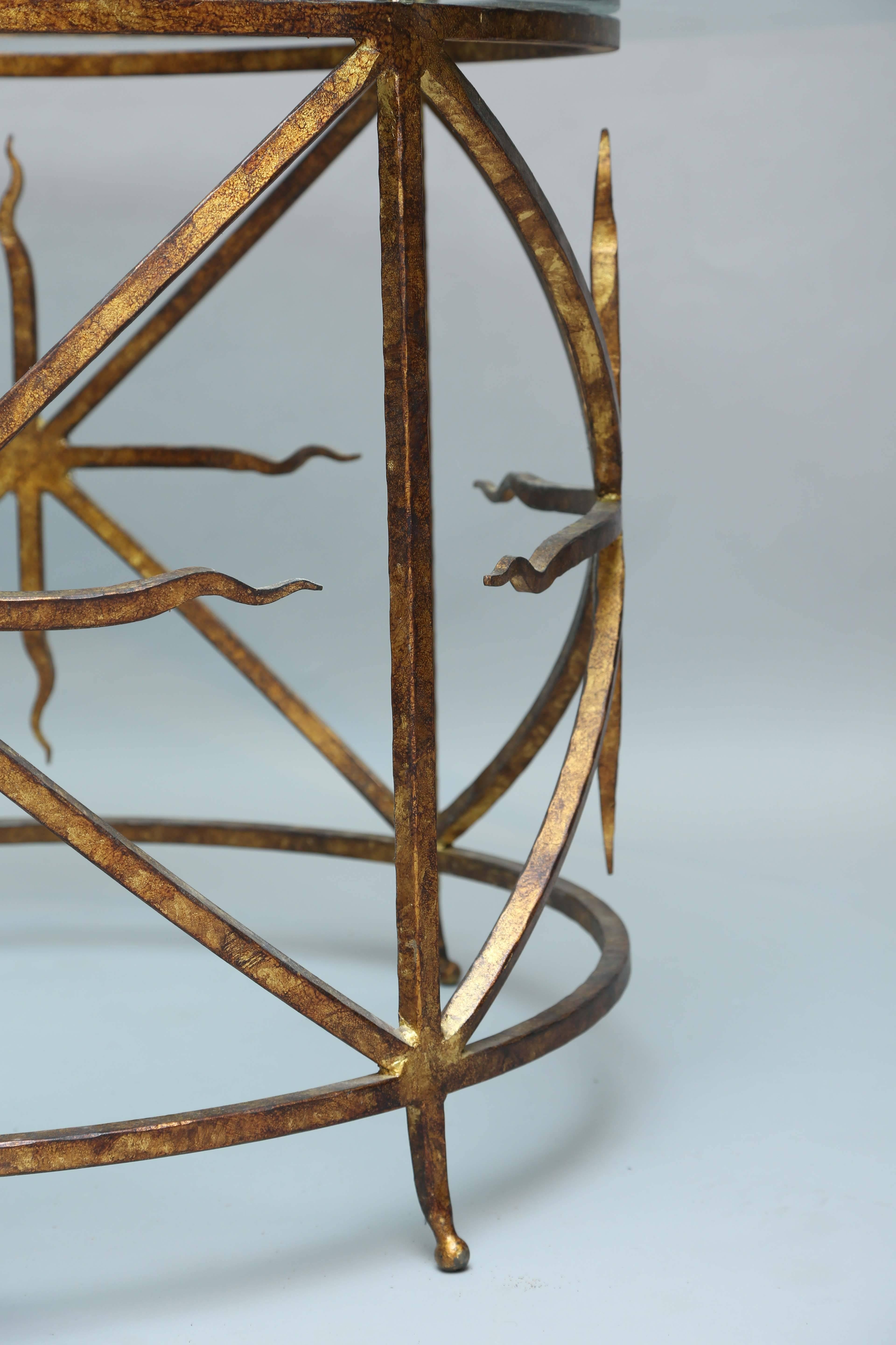 Gilded Iron Dining Table/Center Table 1