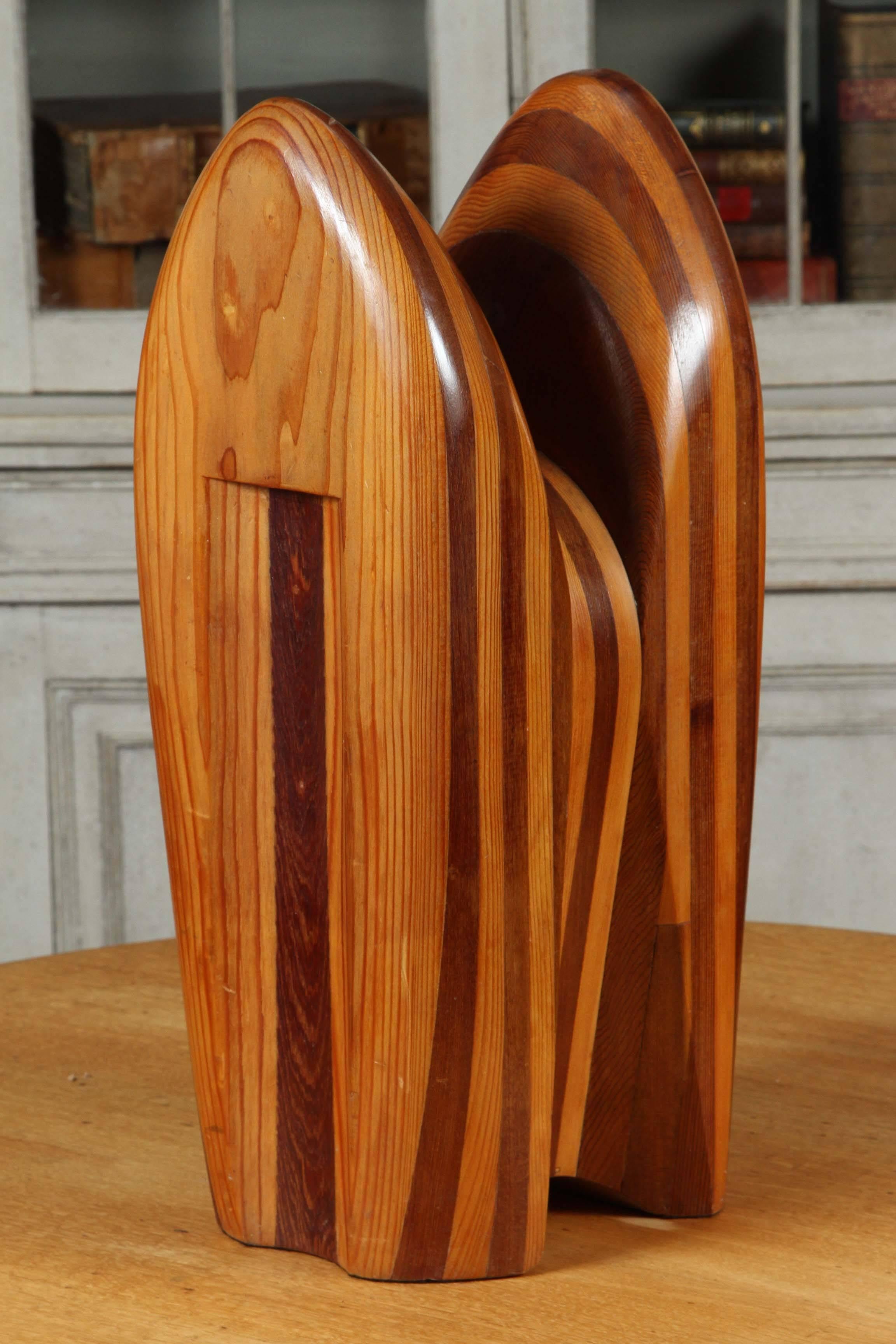 Mid-Century Modern Wooden Sculpture