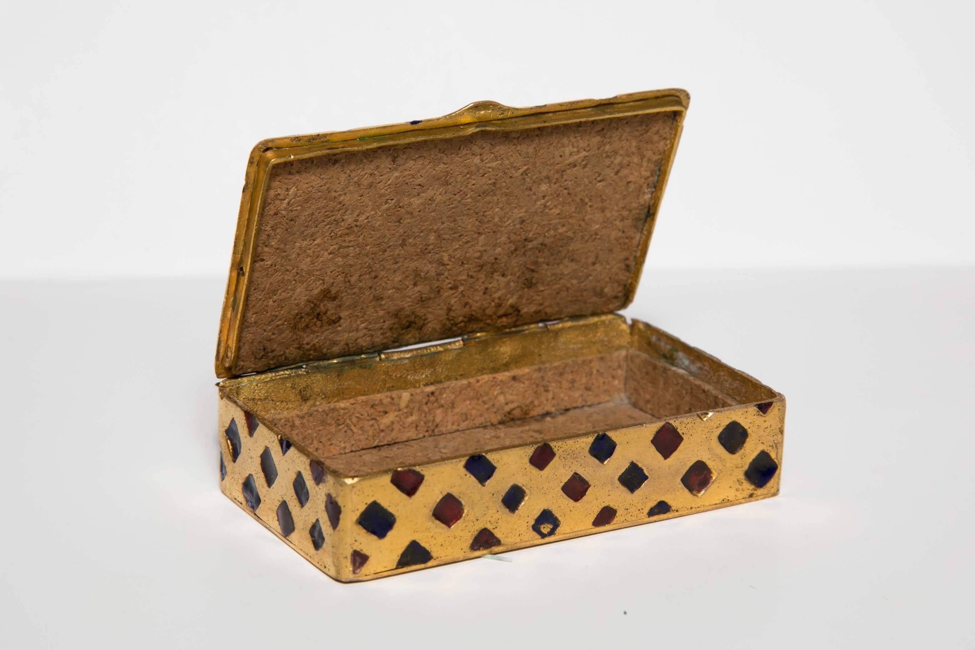 Line Vautrin Gilt Bronze Box 1