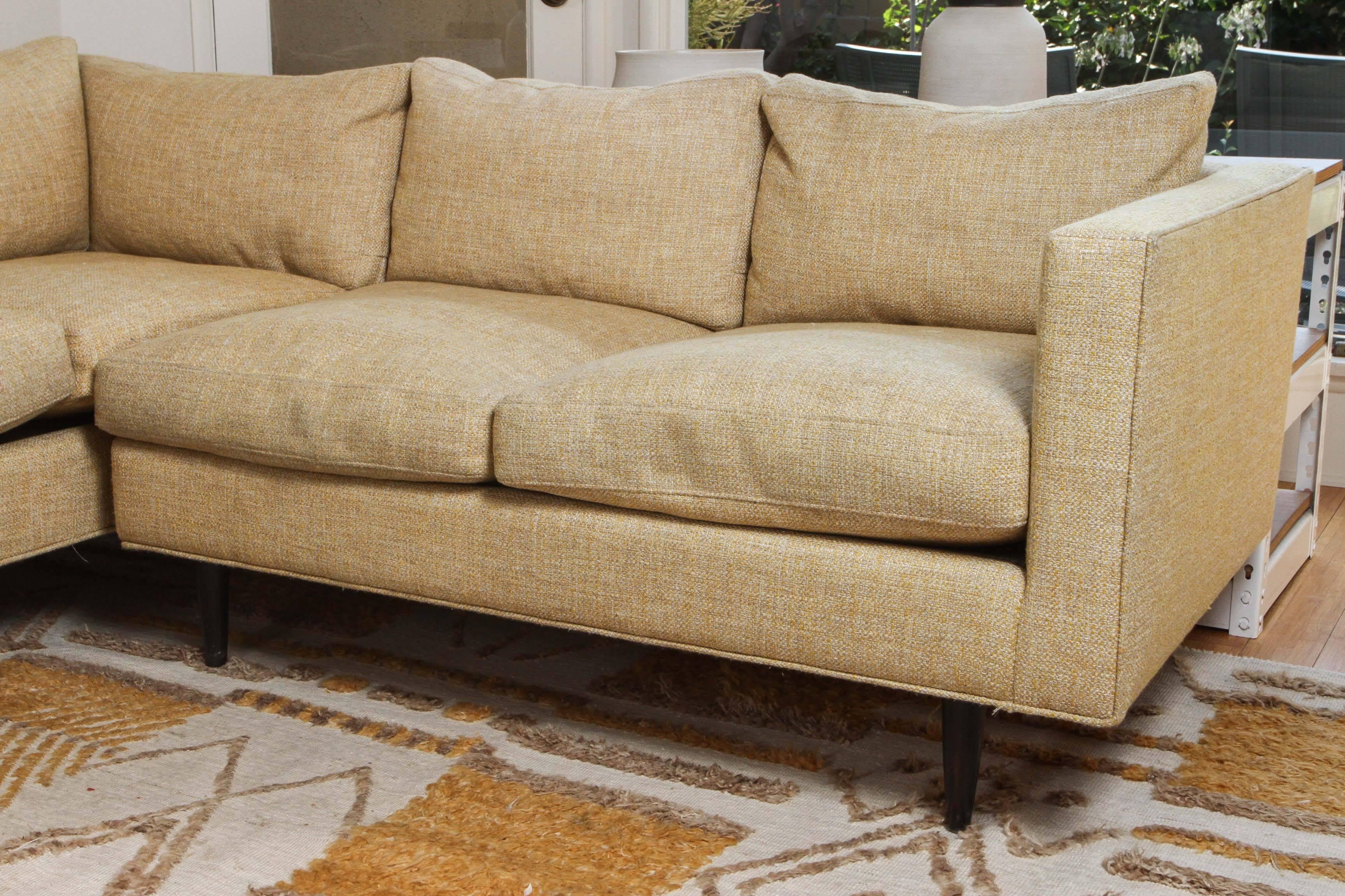 Wood L-Sectional Sofa For Sale