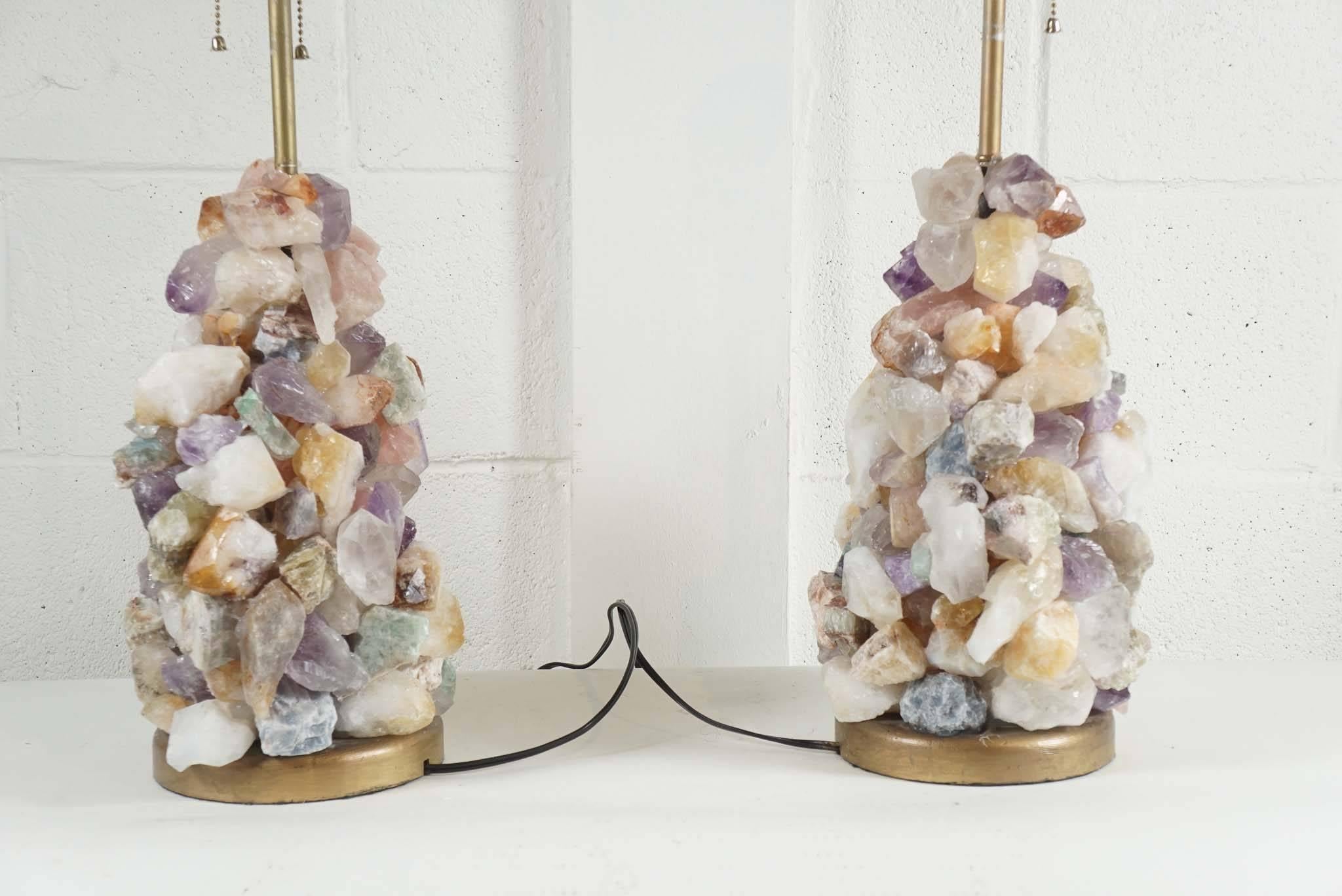 Pair of Quartz Lamps For Sale 5