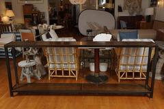 Metal and Wood Console