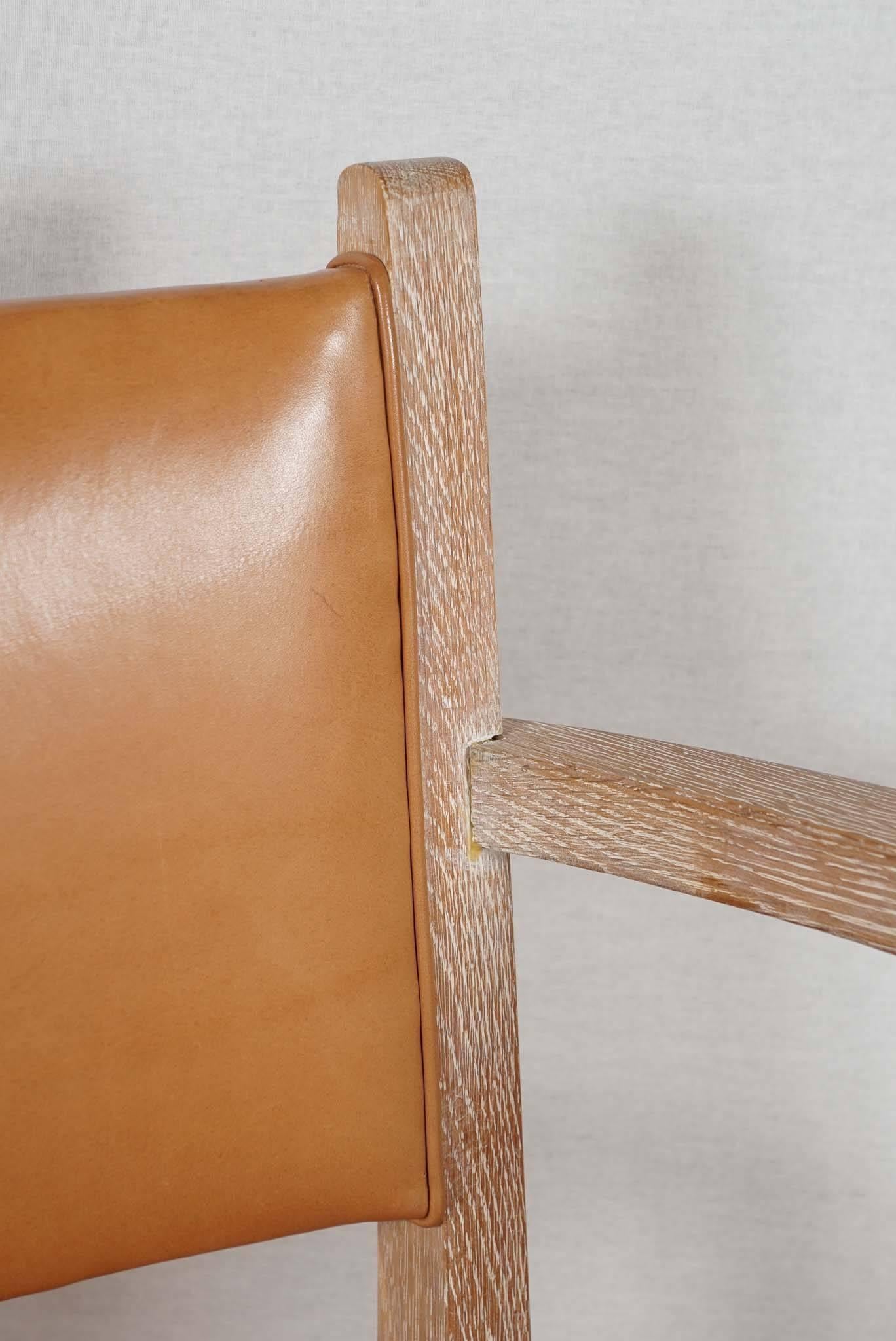 Cerused Custom Orsay Armchair For Sale