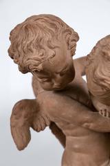 Terracotta Group of Two Cupids
