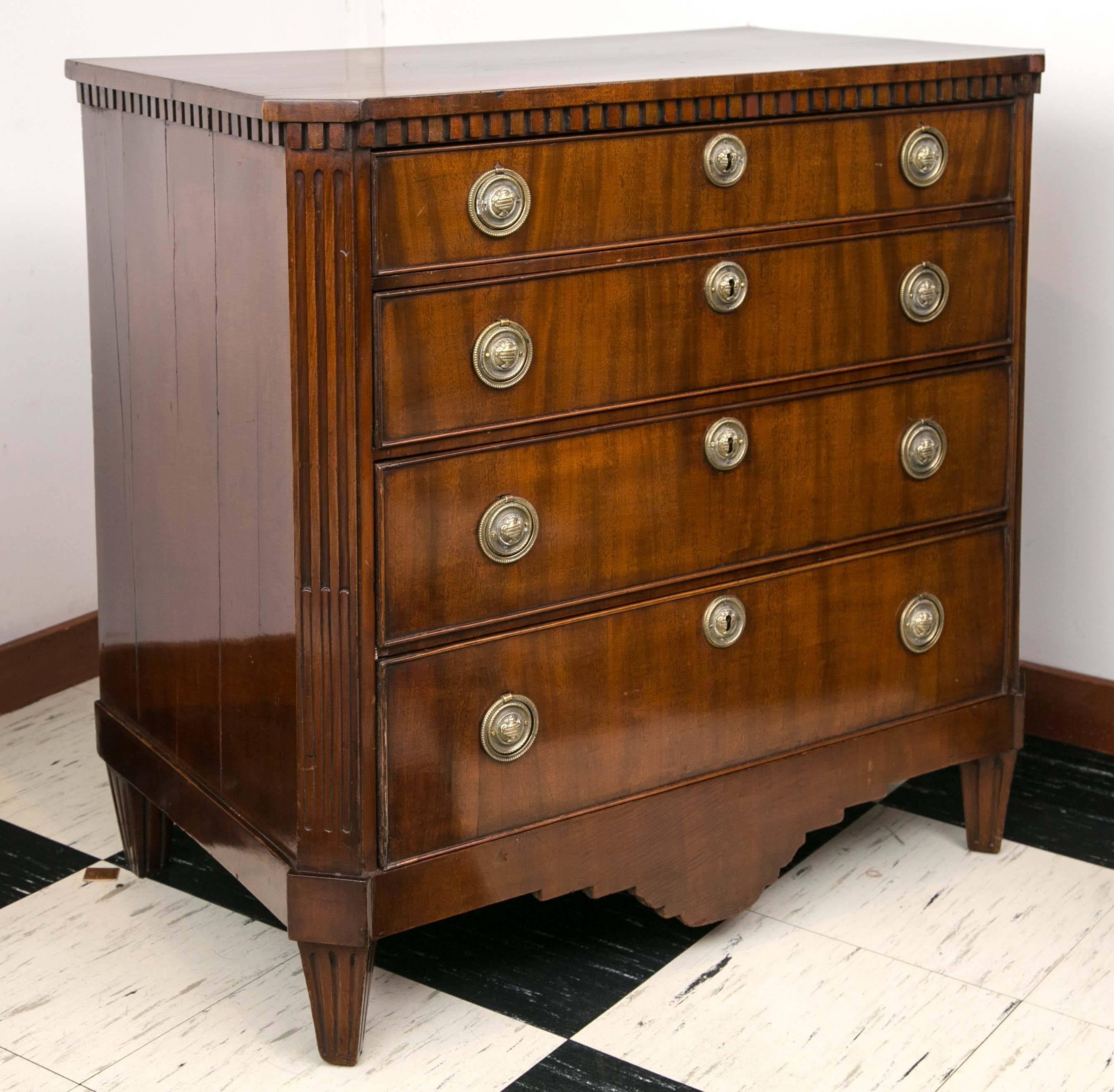 Empire Dutch Mahogany Chest of Drawers