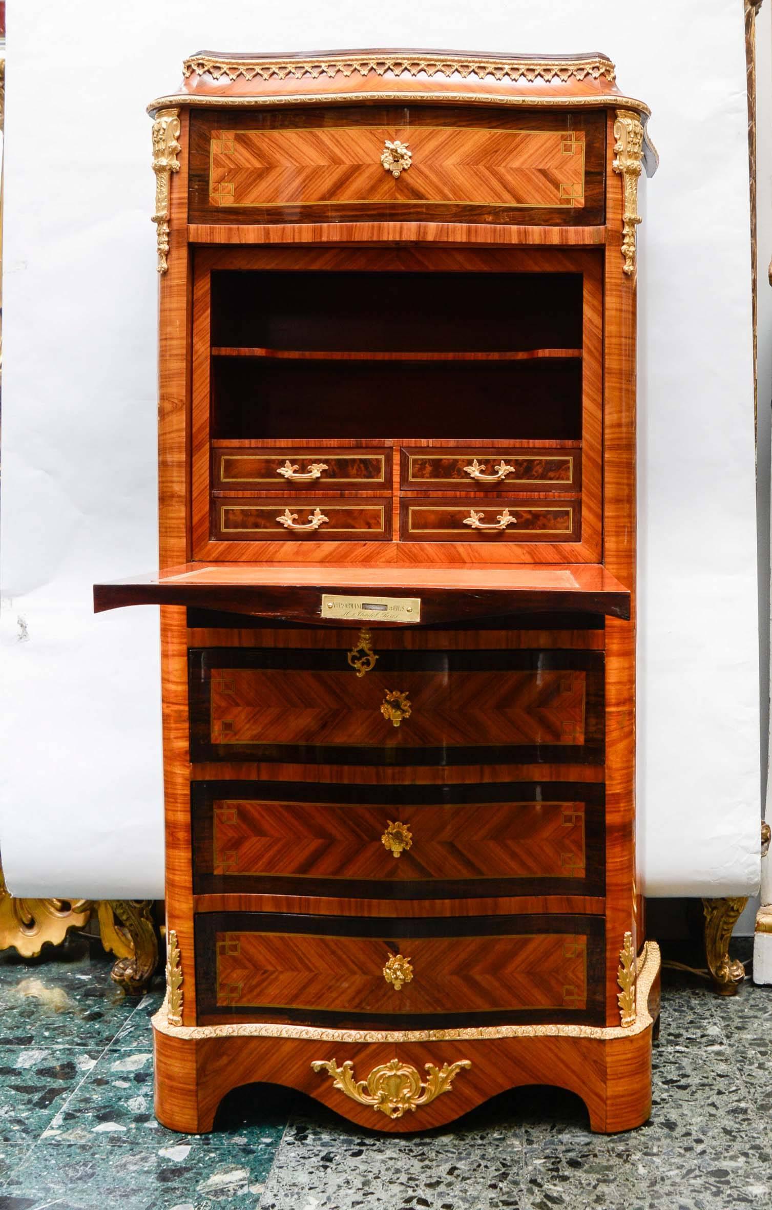 French Rare Cabinet Signed Sormani For Sale