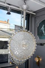 Nice Pair of Murano Glass Sunshine Hanging Lights