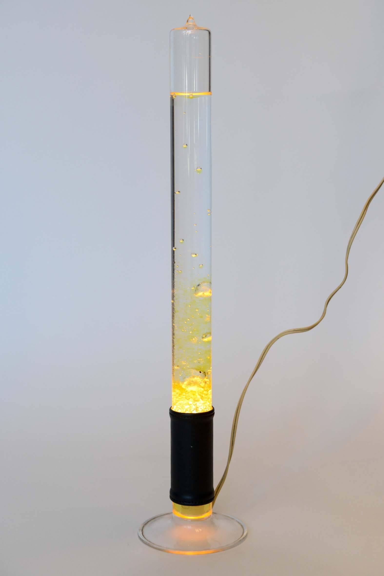 French Test Tubes Lamps with Bubbling Colored Liquid For Sale
