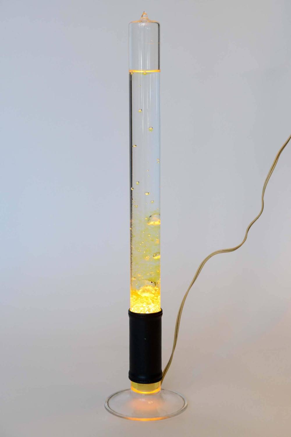 Collection of Test Tubes Lamps with Bubbling Colored Liquid For Sale at