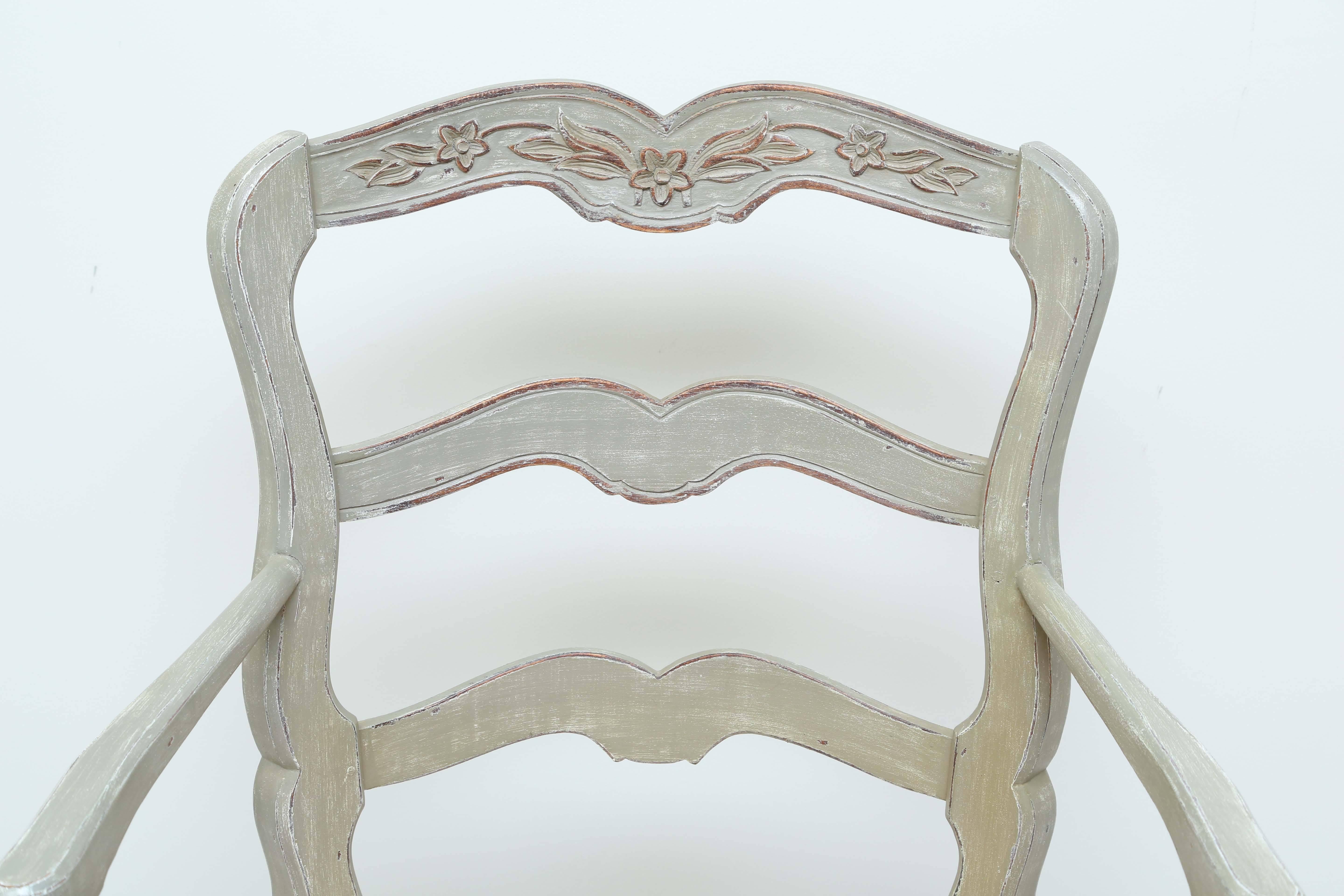 Pair of Country French Armchairs In Good Condition In West Palm Beach, FL
