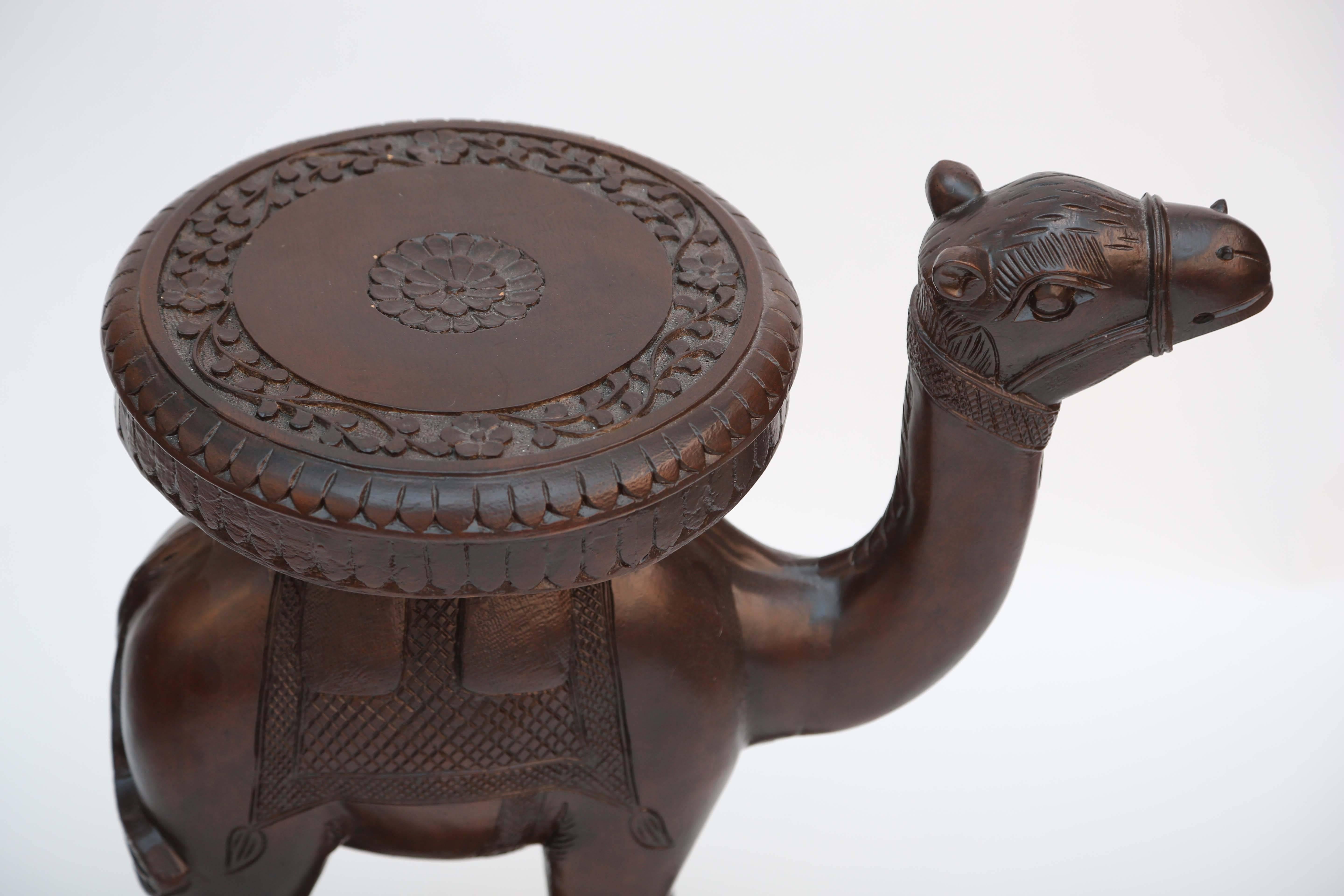 American Anglo-Indian Style Camel Table by Chapman