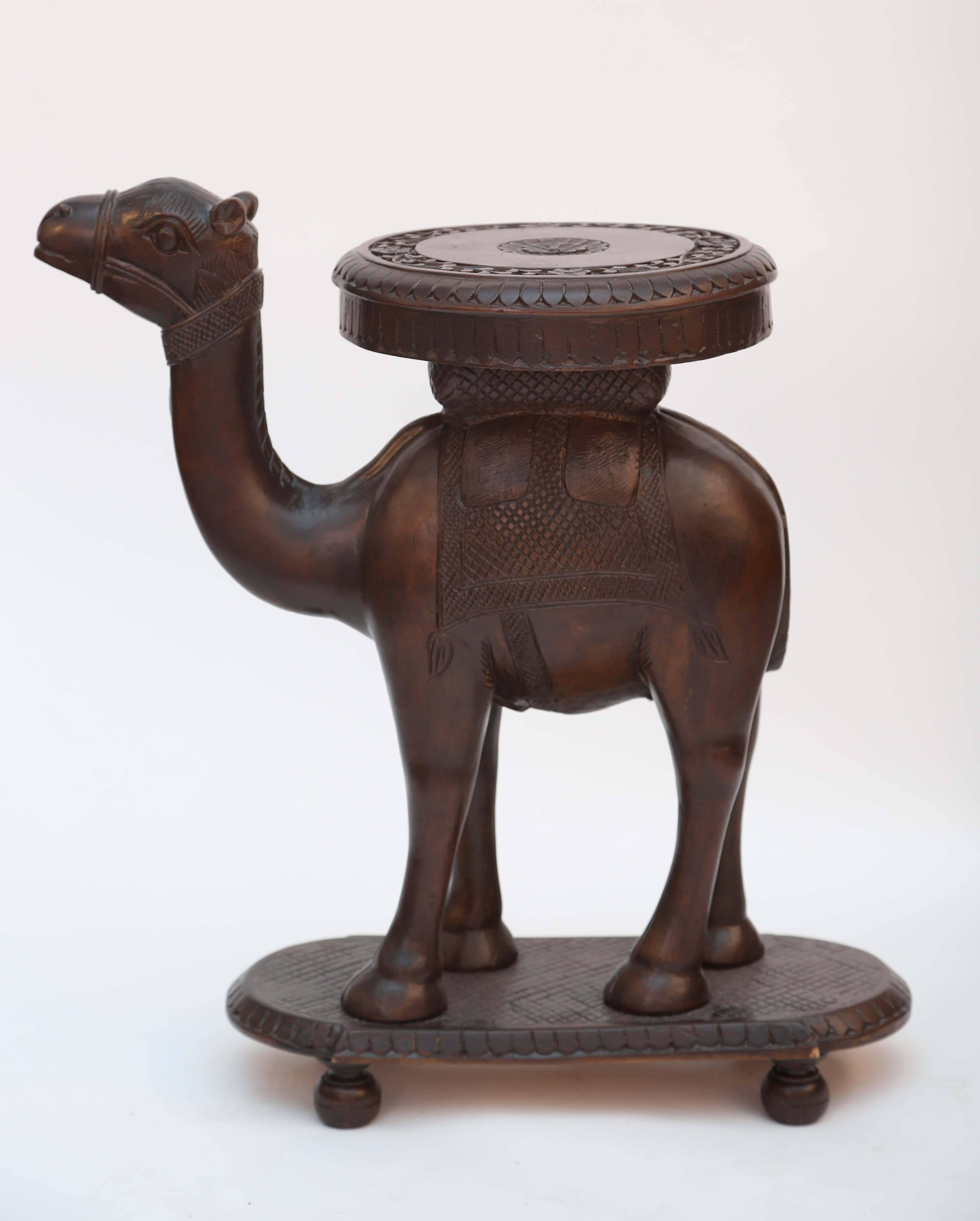 Anglo-Indian Style Camel Table by Chapman In Good Condition In West Palm Beach, FL
