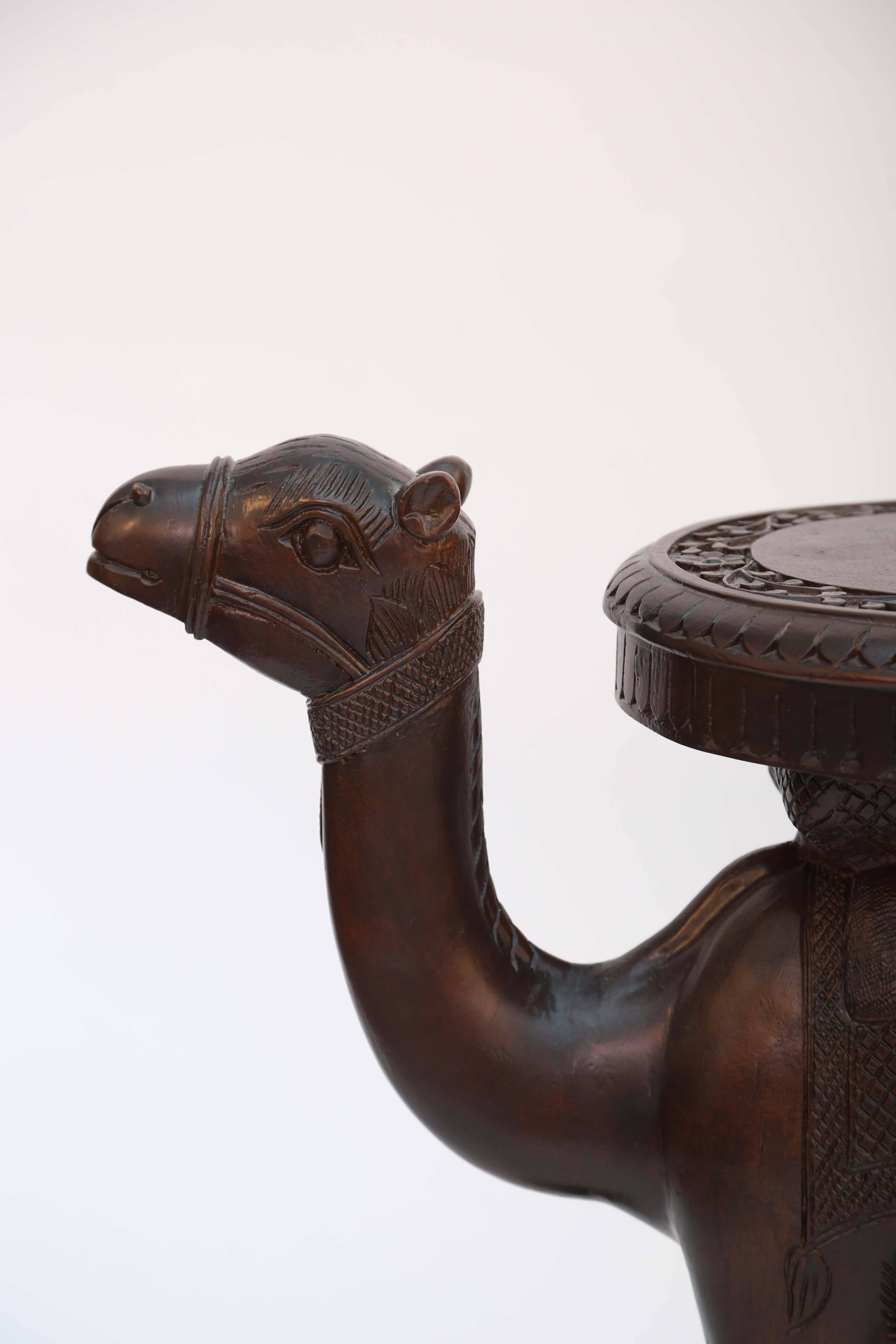 20th Century Anglo-Indian Style Camel Table by Chapman