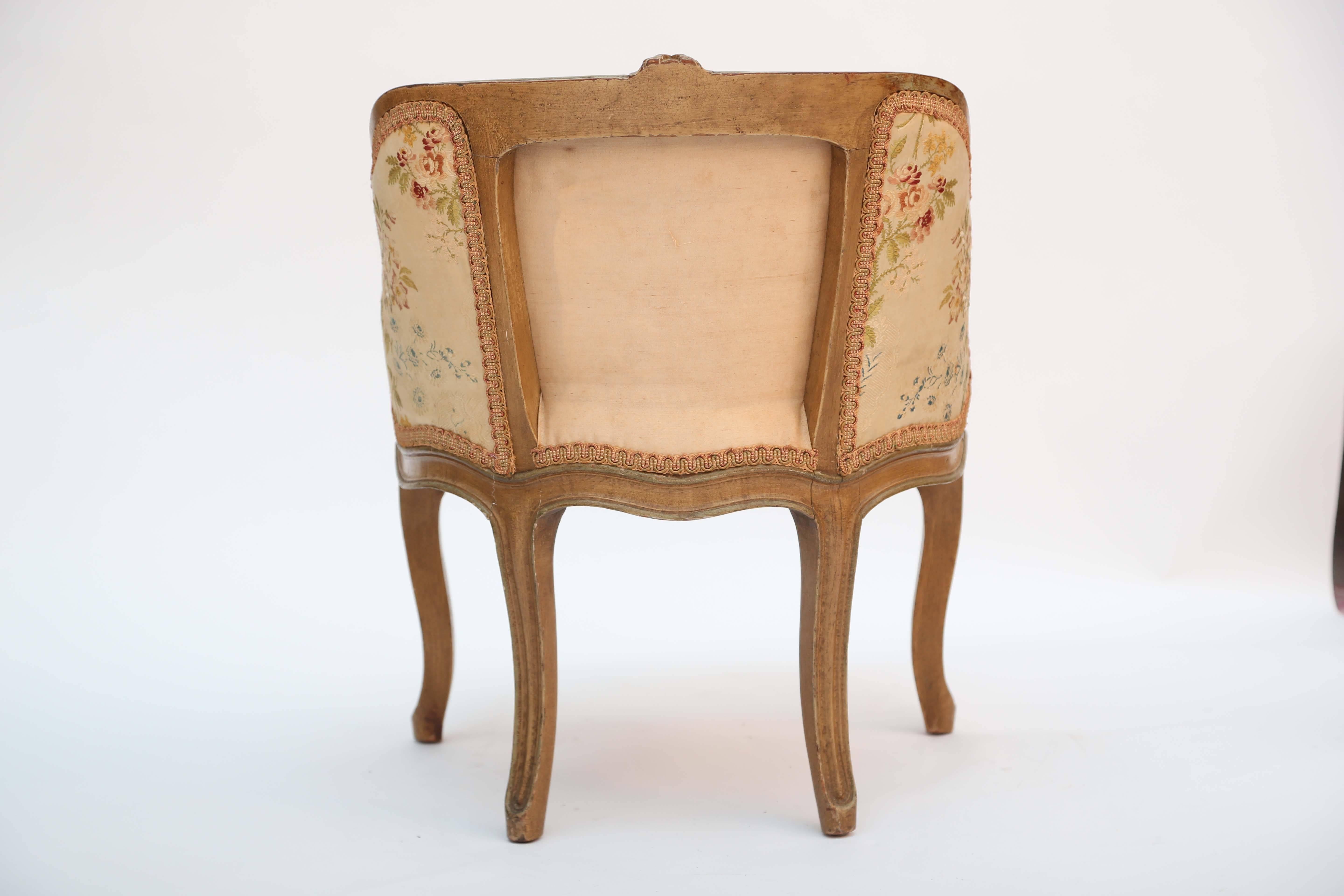 Hardwood Fine 19th Century Child's Bergere