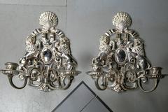Caldwell Silver Plated Sconces