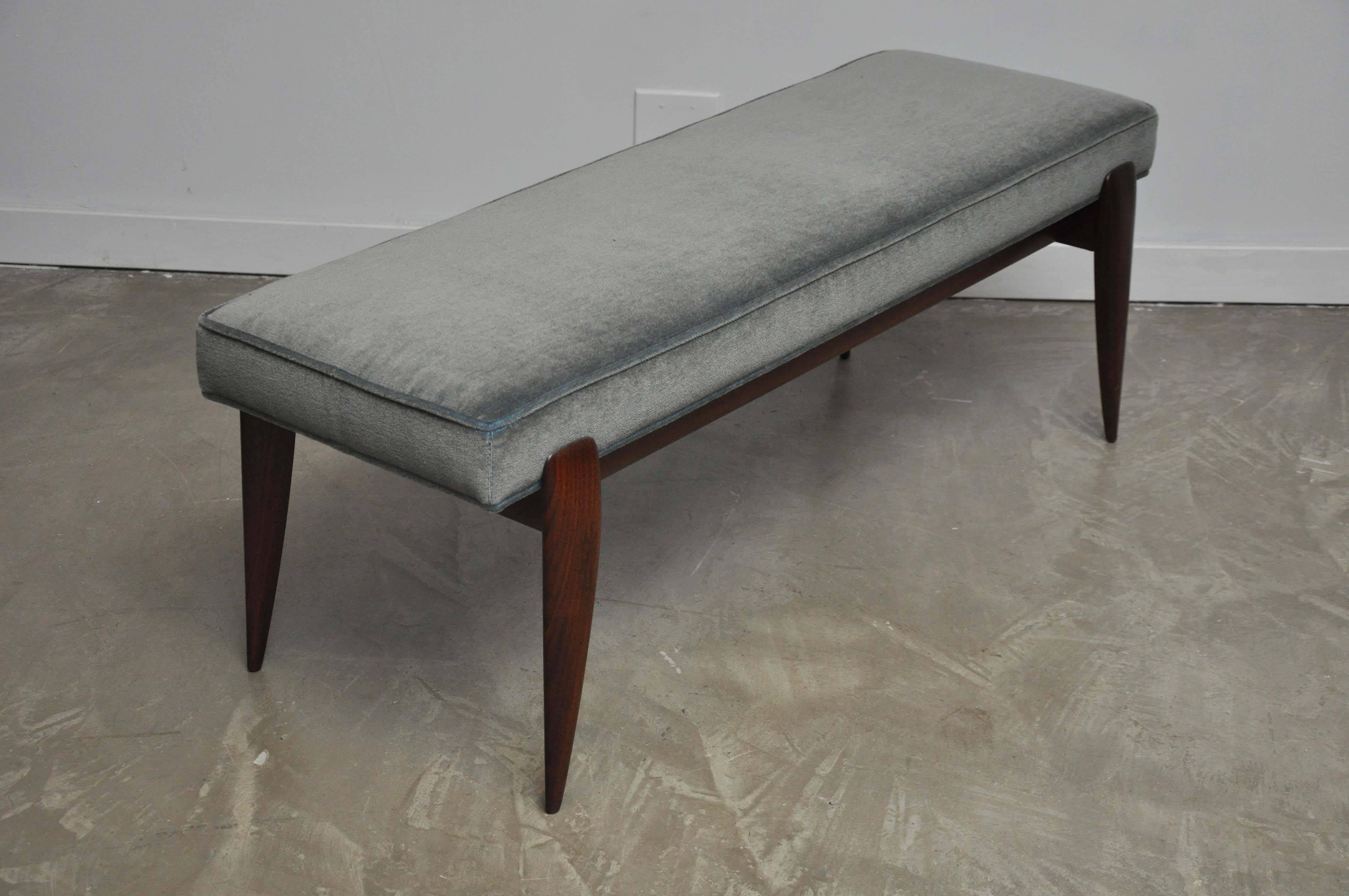 Rare Gio Ponti Bench for M. Singer and Sons In Excellent Condition In Chicago, IL