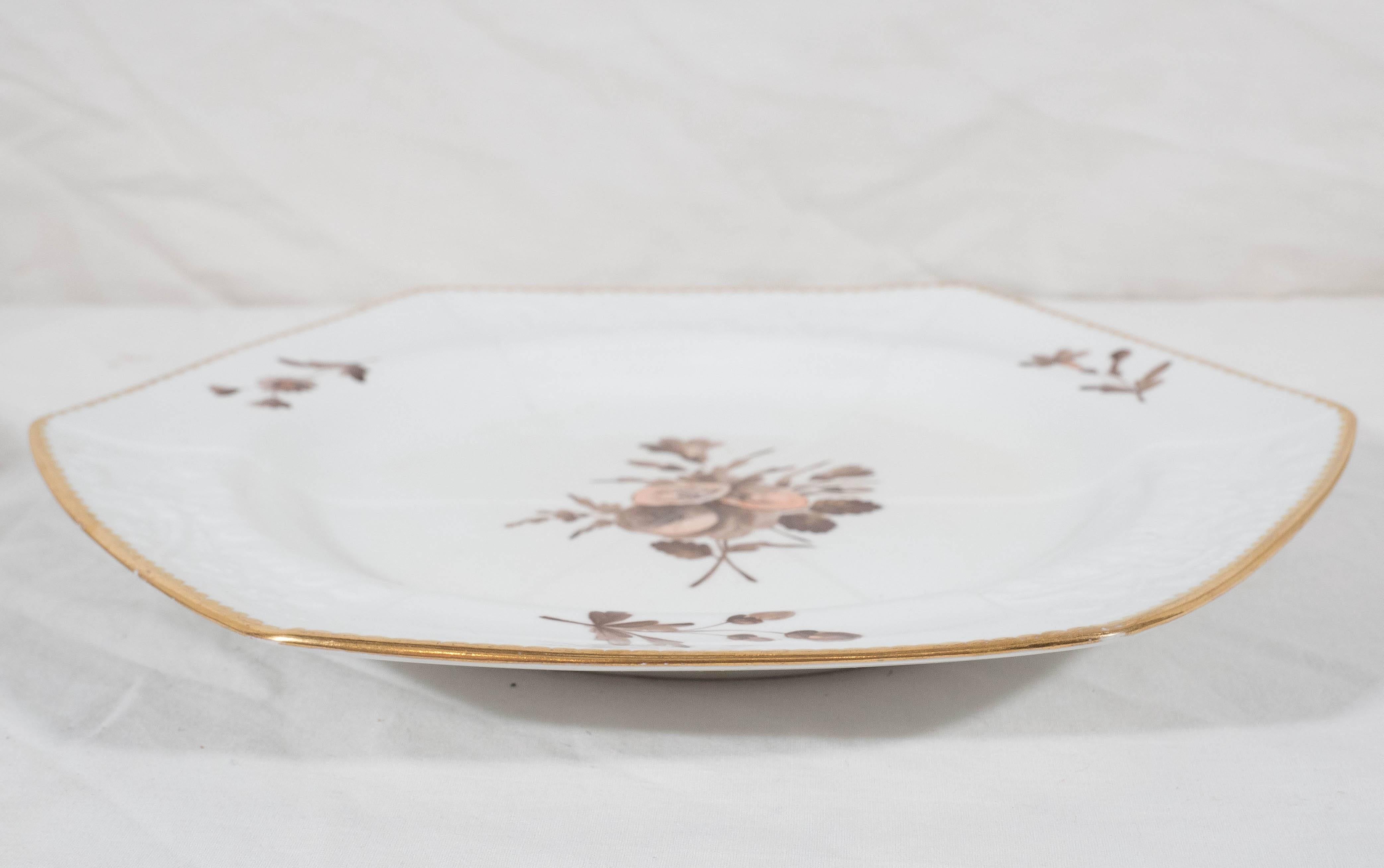 Spode Pink and Brown Toned Dishes 1