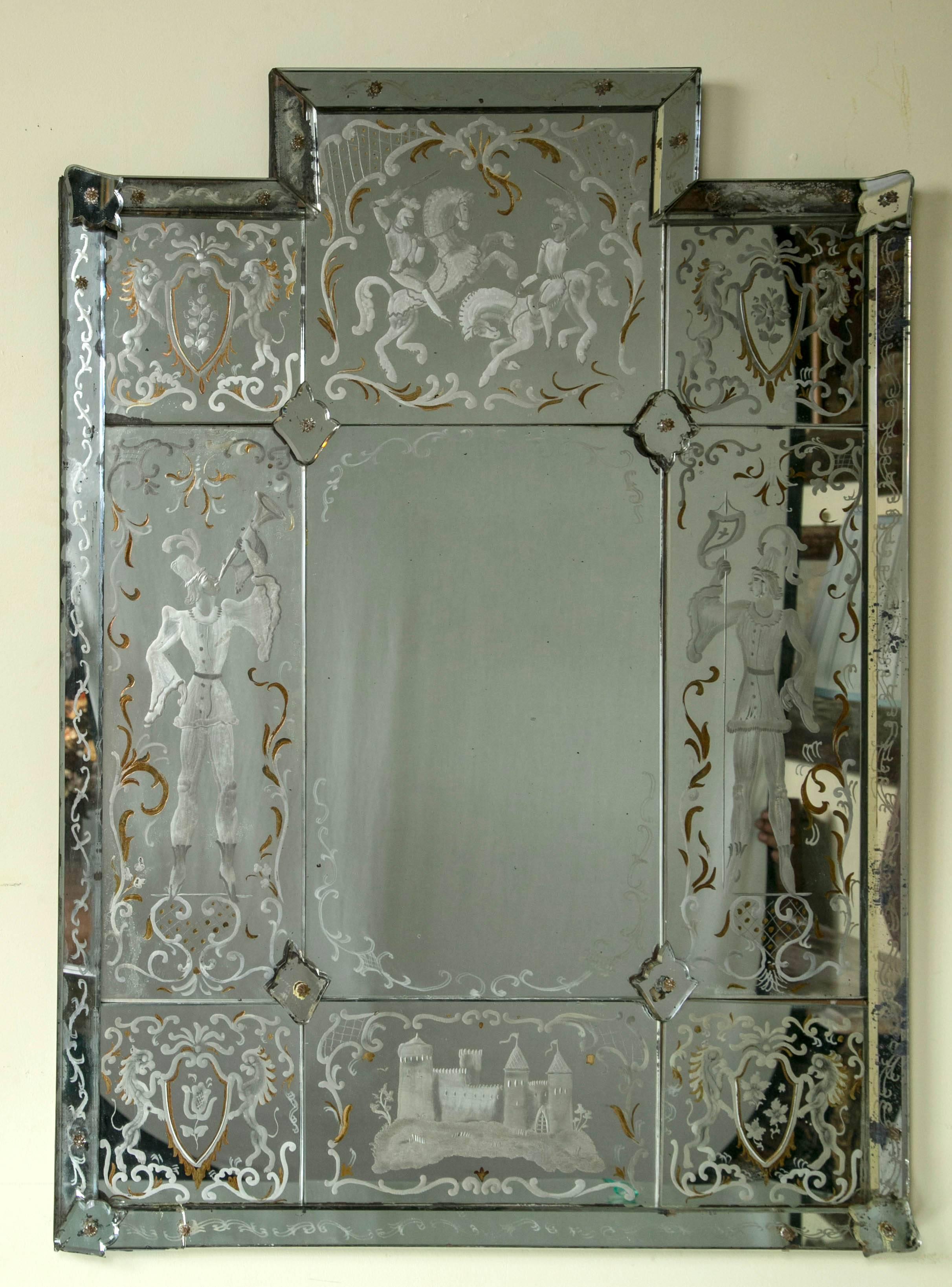 antique etched mirrors