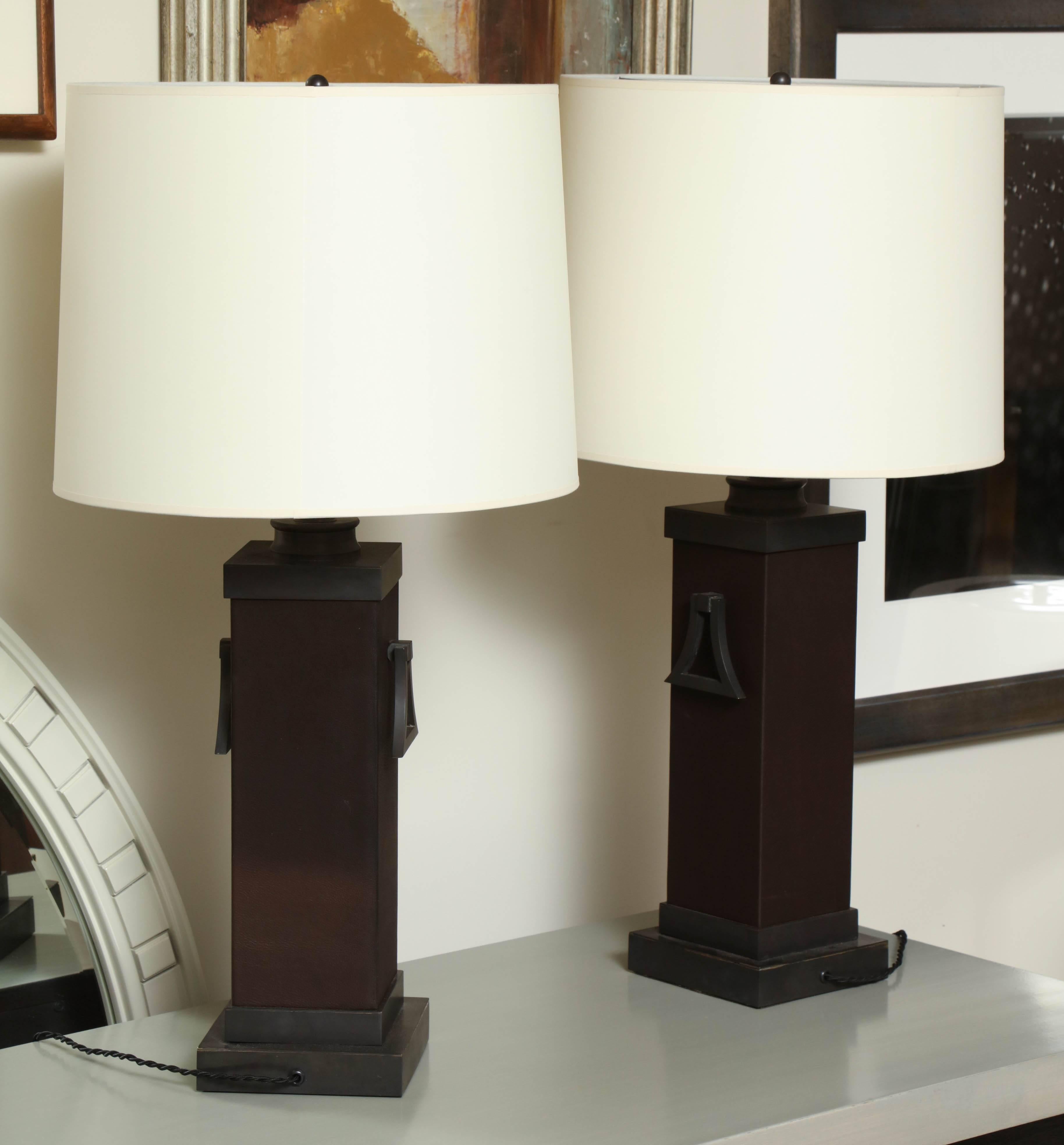 Pair of Mont Lamps For Sale 2
