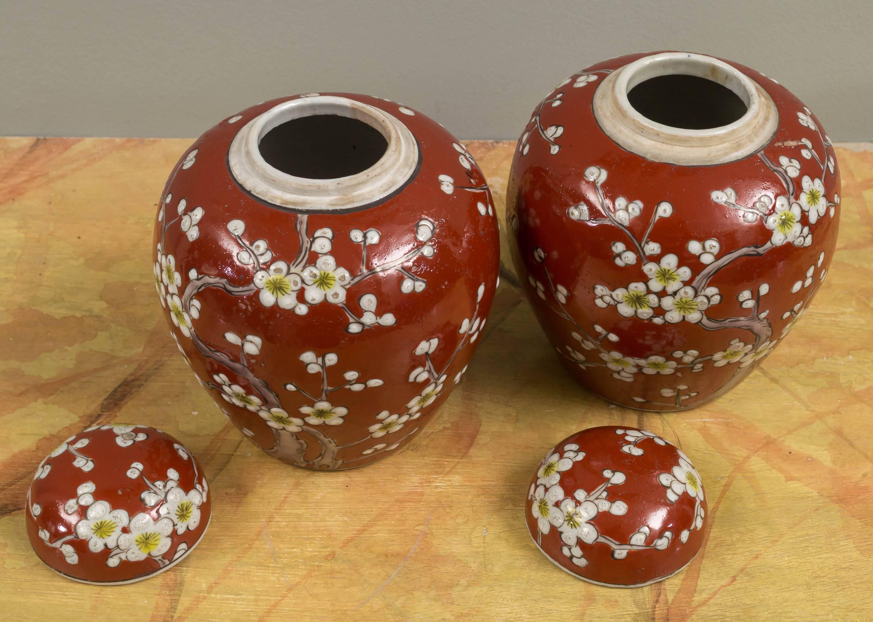 Anglo-Japanese Pair of Japanese Covered Urns For Sale